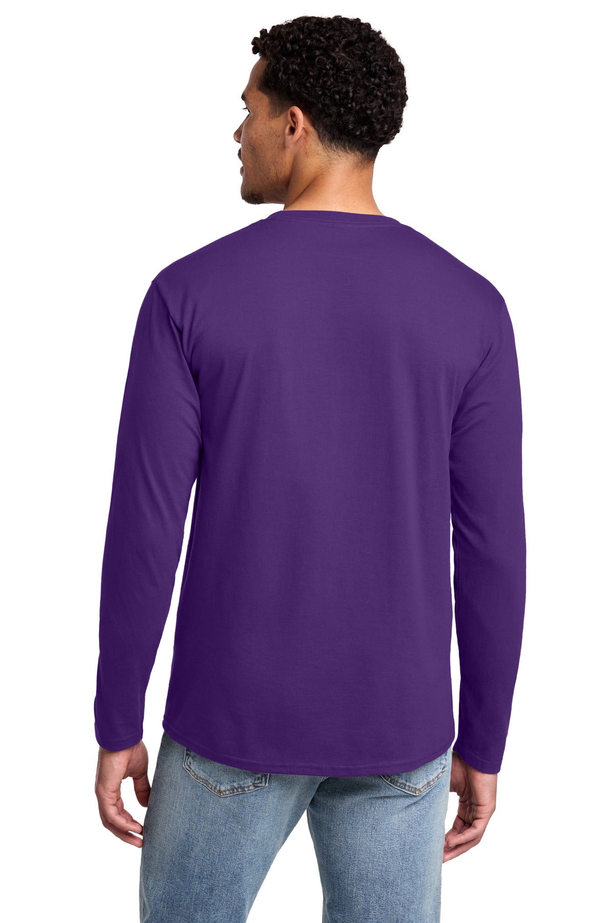 Team Purple Port & Co Long Sleeve Fan Favorite Tee. PC450LS