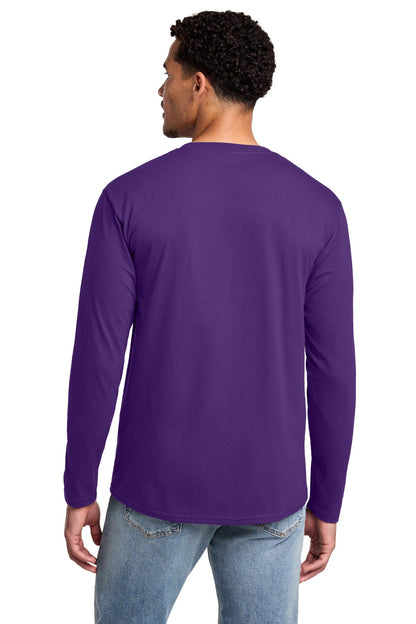 Team Purple Port & Co Long Sleeve Fan Favorite Tee. PC450LS