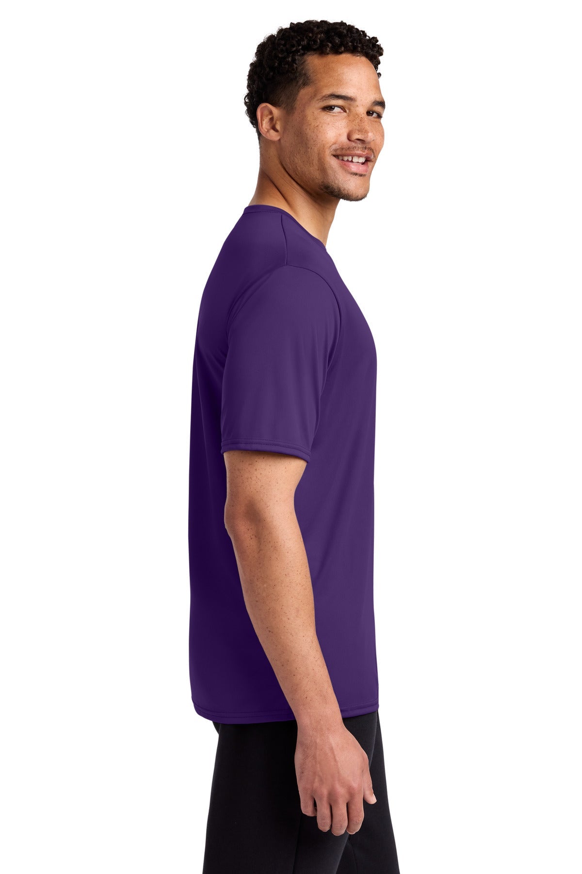 Team Purple Port & Co Performance Tee. PC380