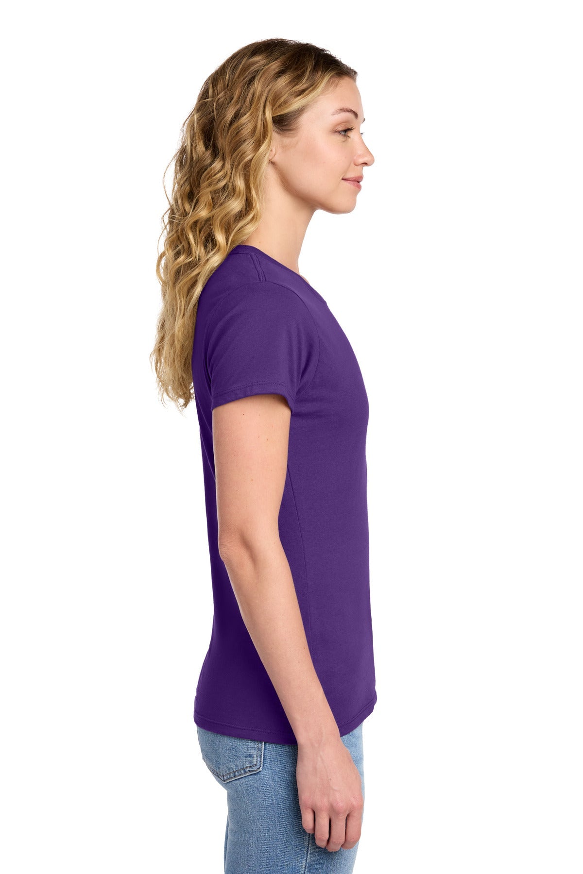 Team Purple Port & Co Women's Fan Favorite Tee. LPC450