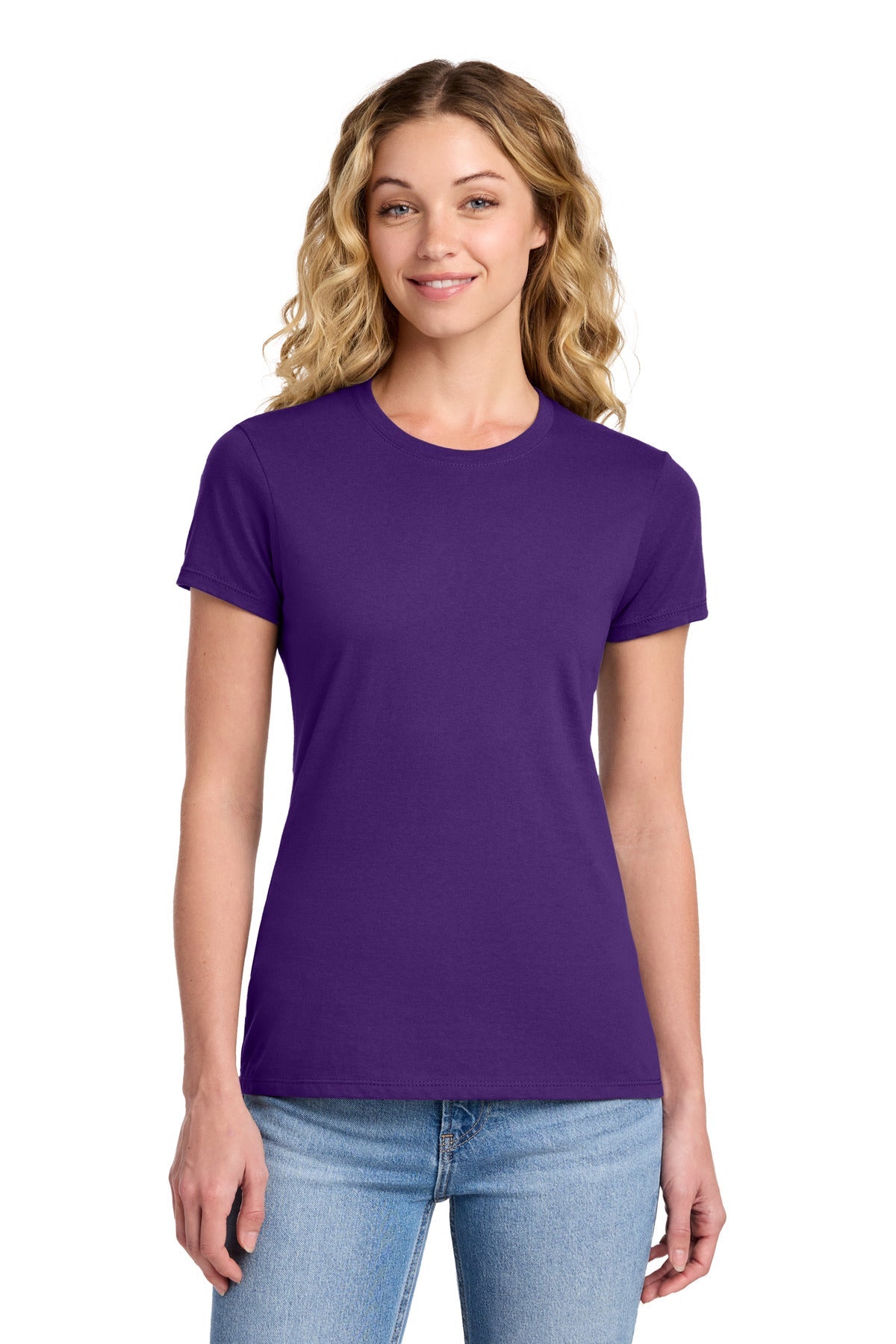 Team Purple Port & Co Women's Fan Favorite Tee. LPC450