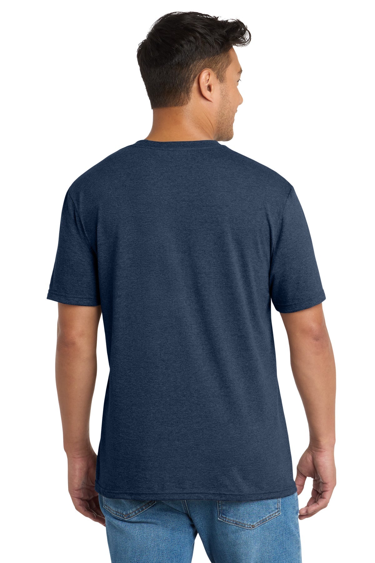TeamNavyHt Port & Co Tri-Blend Tee. PC330