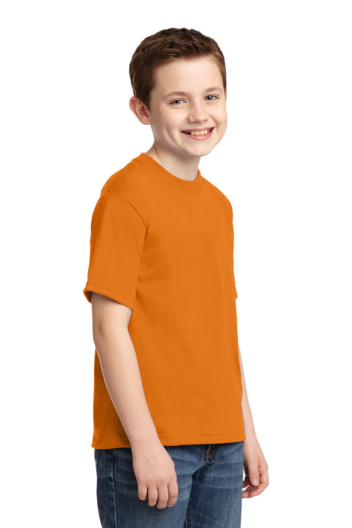 Tennessee Orng Jerzees - Youth Dri-Power 50/50 Cotton/Poly T-Shirt. 29B