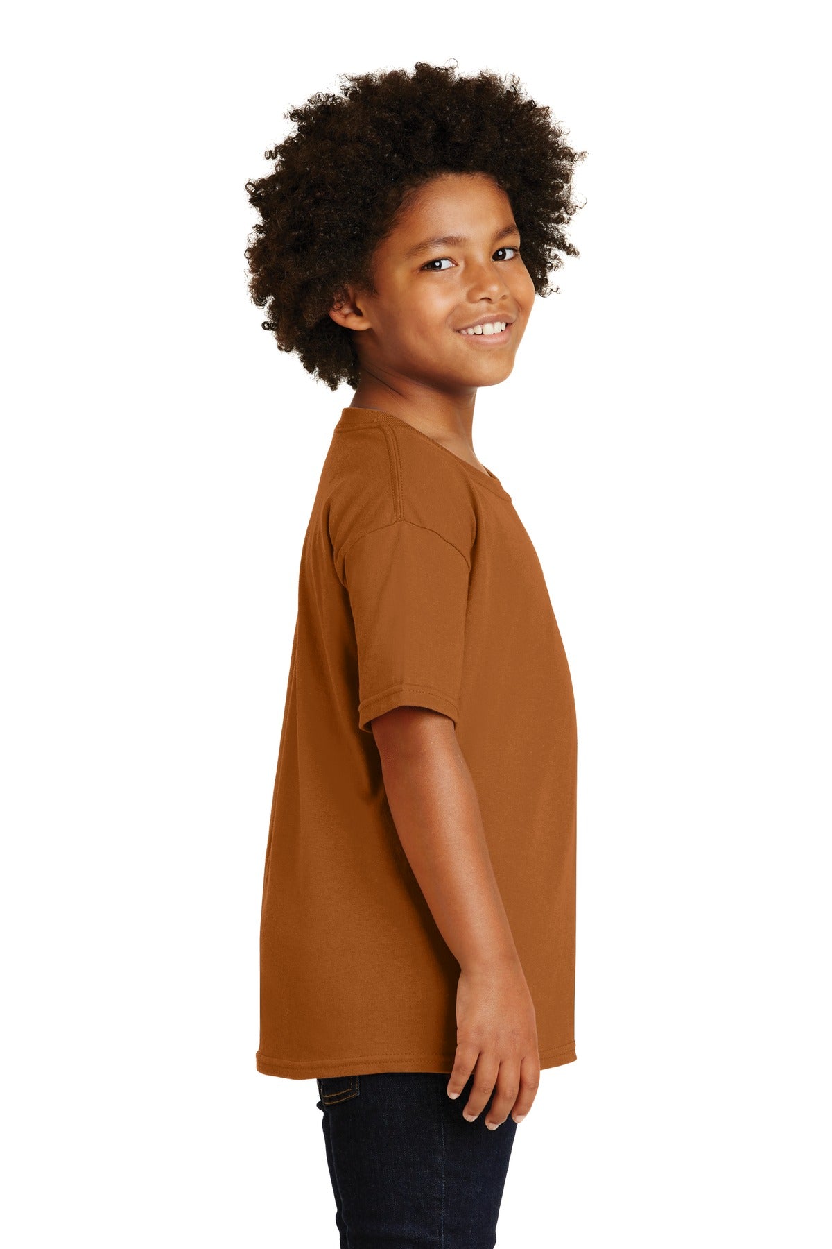 Texas Orange Gildan - Youth Heavy Cotton 100% Cotton T-Shirt. 5000B