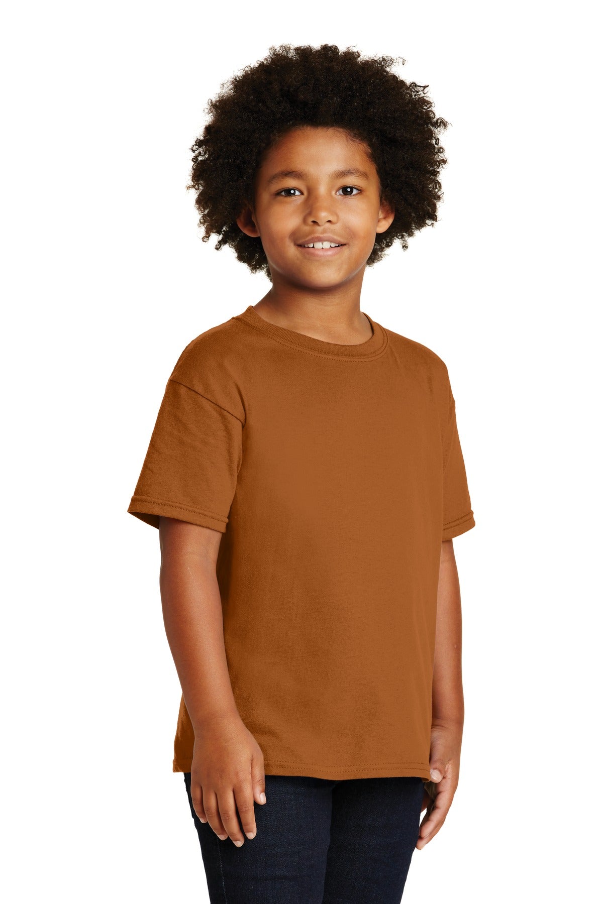 Texas Orange Gildan - Youth Heavy Cotton 100% Cotton T-Shirt. 5000B