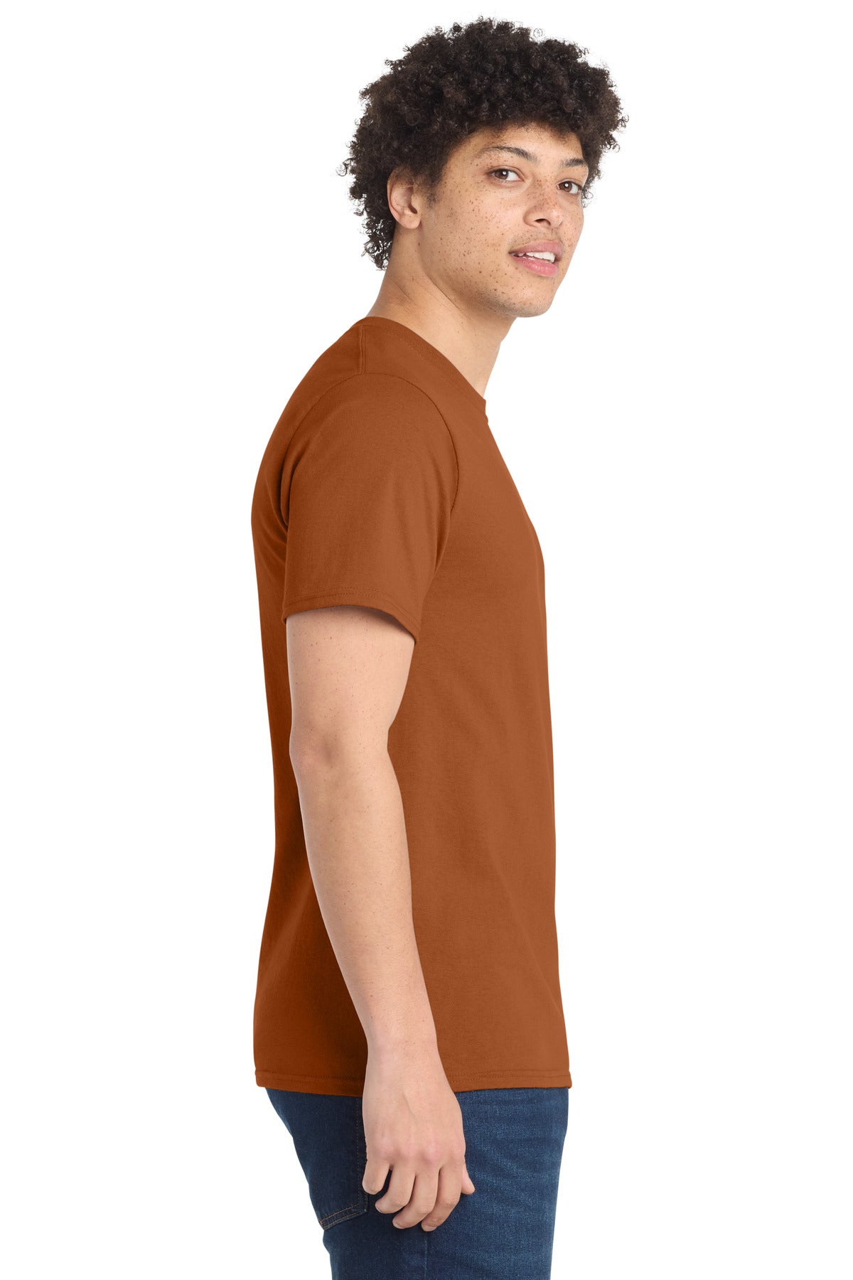 Texas Orange Port & Co Tall Essential Tee. PC61T
