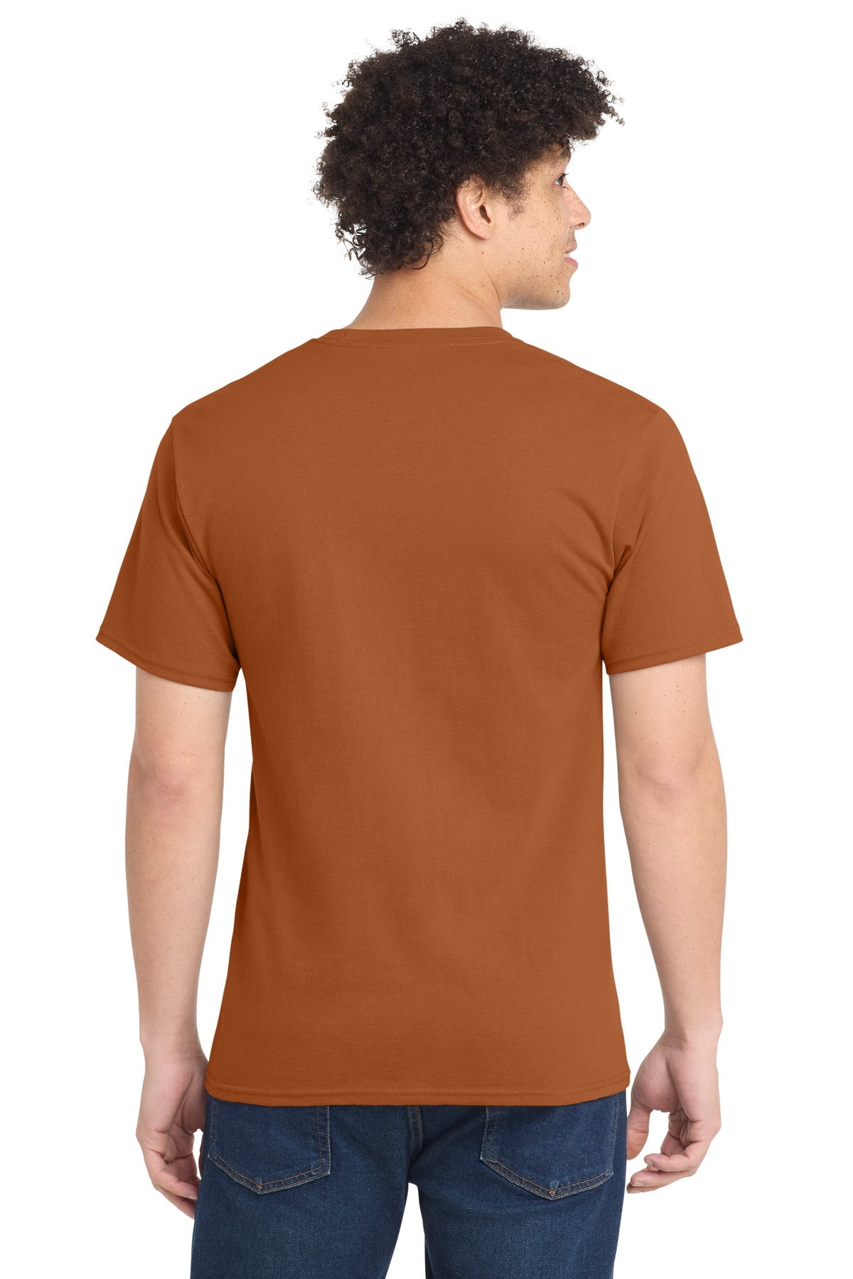 Texas Orange Port & Co Tall Essential Tee. PC61T
