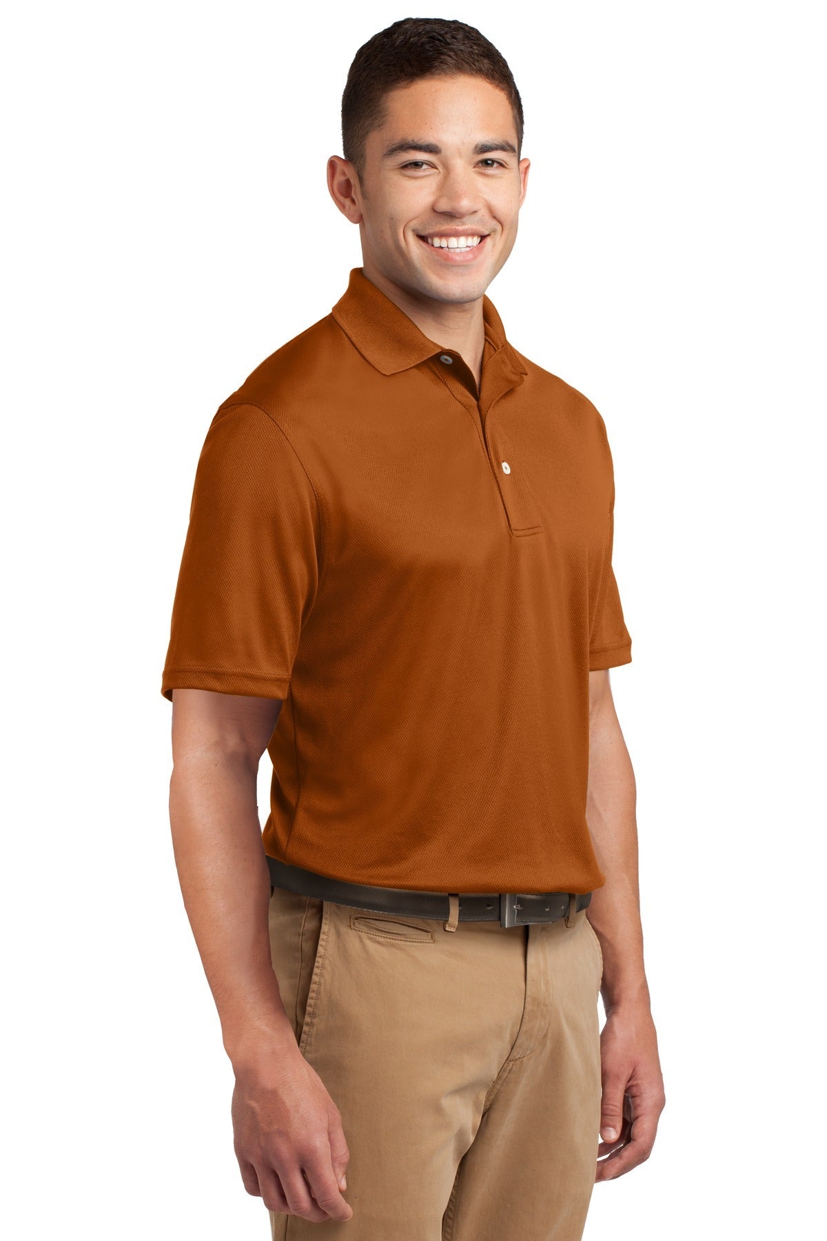 Texas Orange Sport-Tek Dri-Mesh Polo. K469