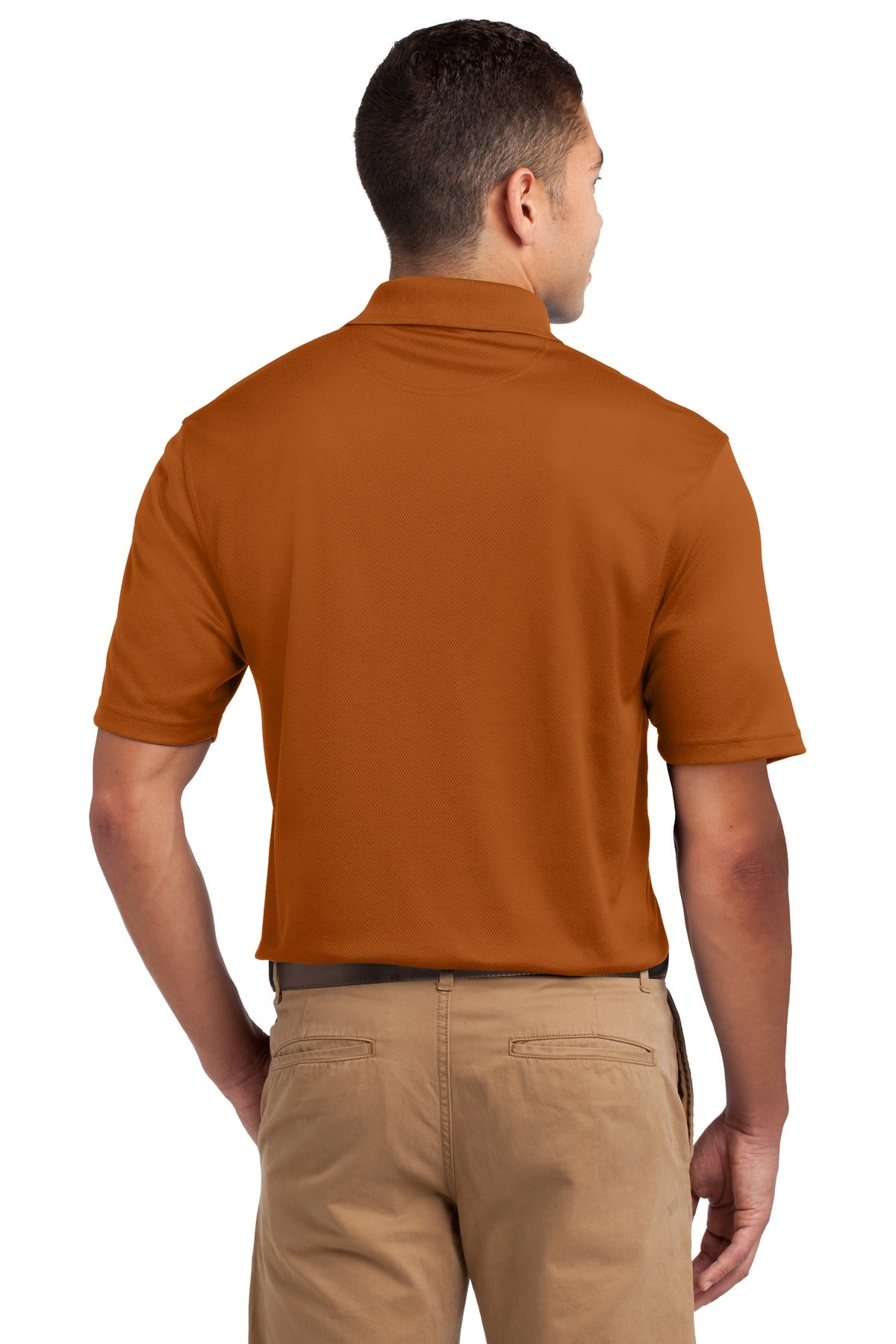 Texas Orange Sport-Tek Dri-Mesh Polo. K469