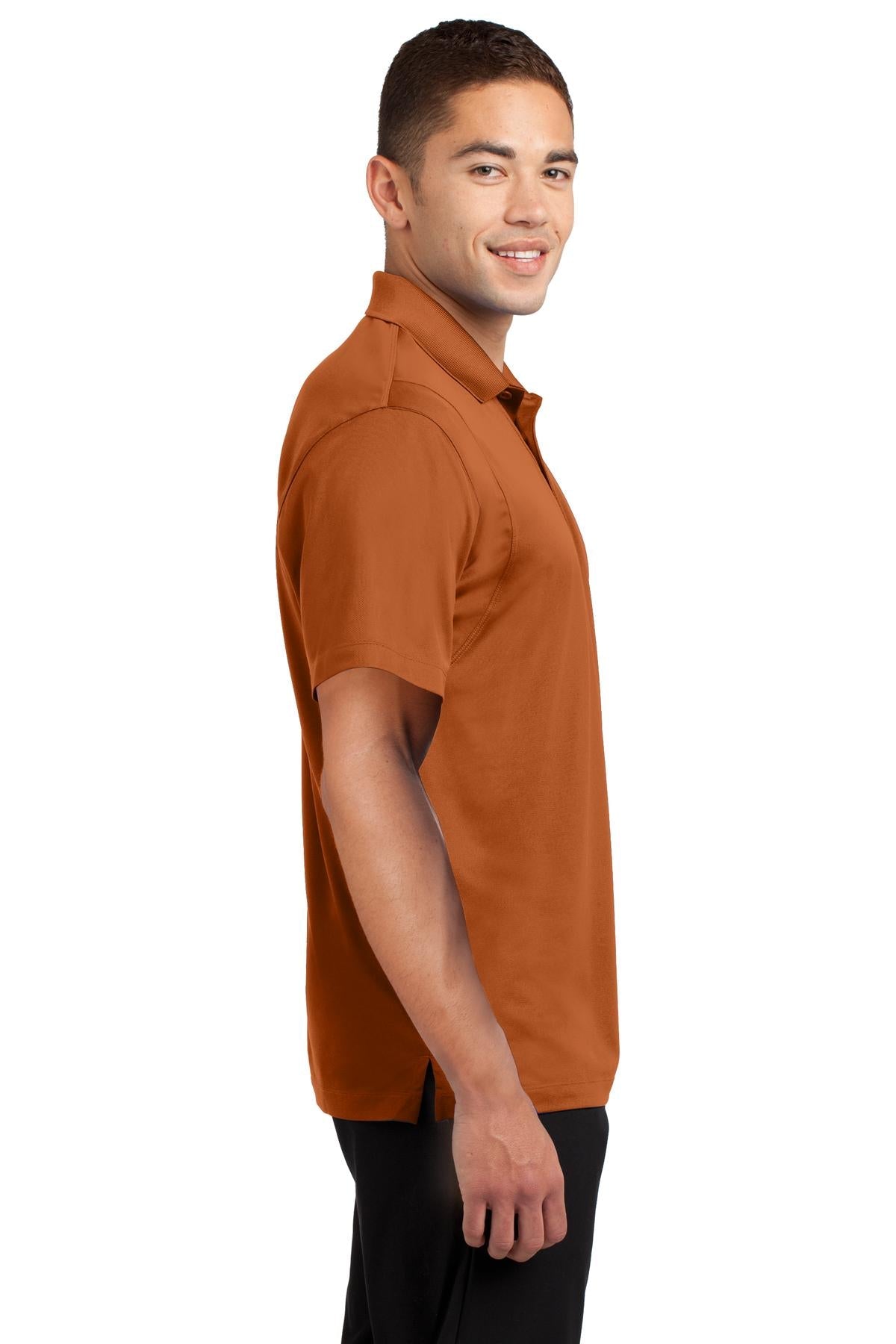 Texas Orange Sport-Tek Micropique Sport-Wick Polo. ST650