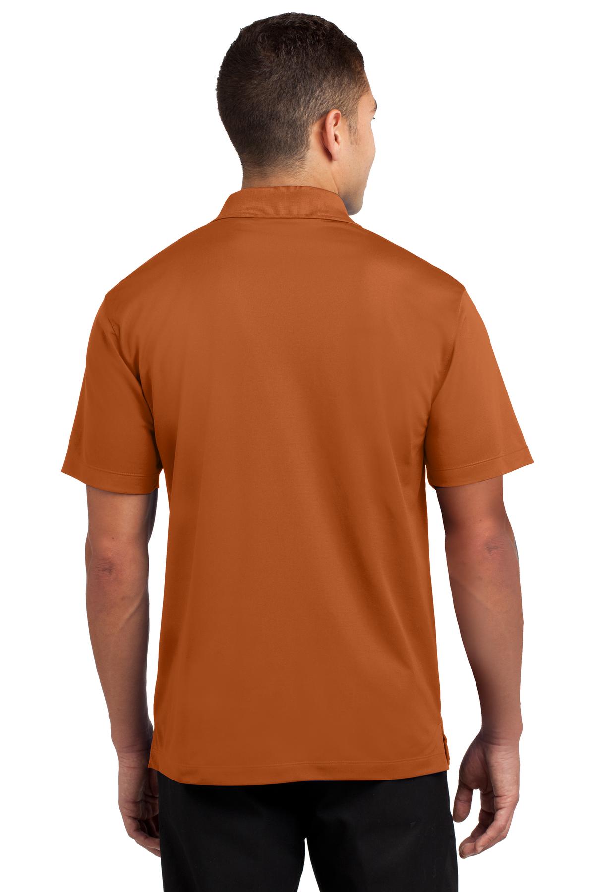 Texas Orange Sport-Tek Micropique Sport-Wick Polo. ST650