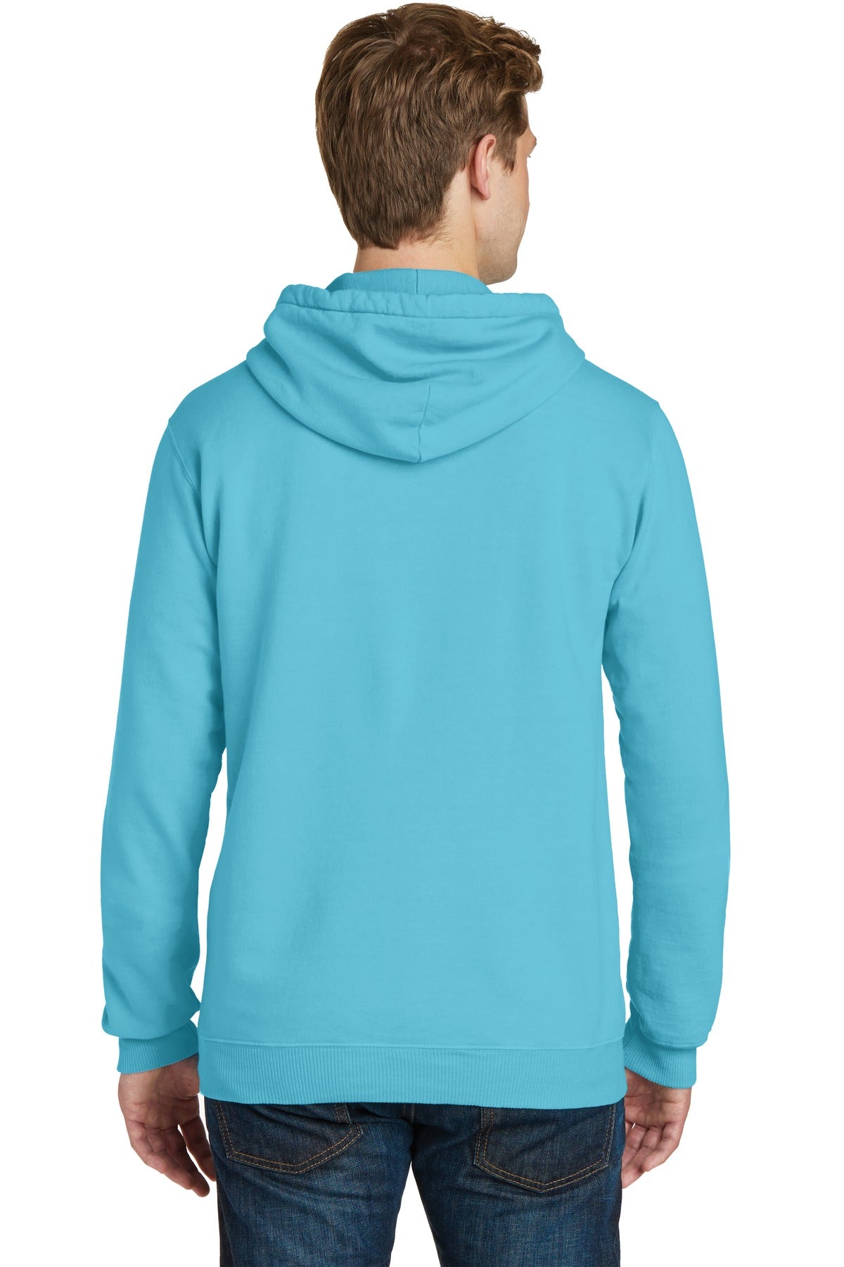 Tidal Wave Port & Co Beach Wash Garment-Dyed Pullover Hooded Sweatshirt. PC098H
