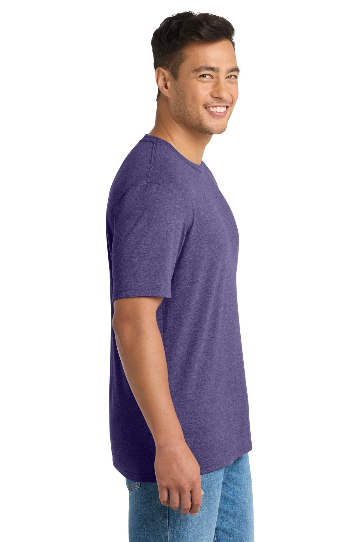 TmPrpHthr Port & Co Tri-Blend Tee. PC330