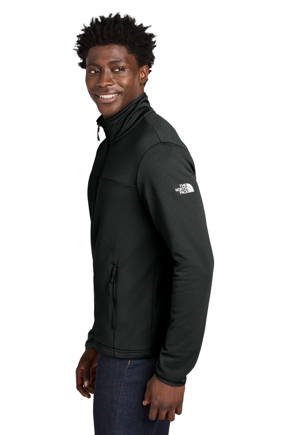 TNFBlack The North Face Aim Full-Zip Fleece Jacket NF0A8ENK