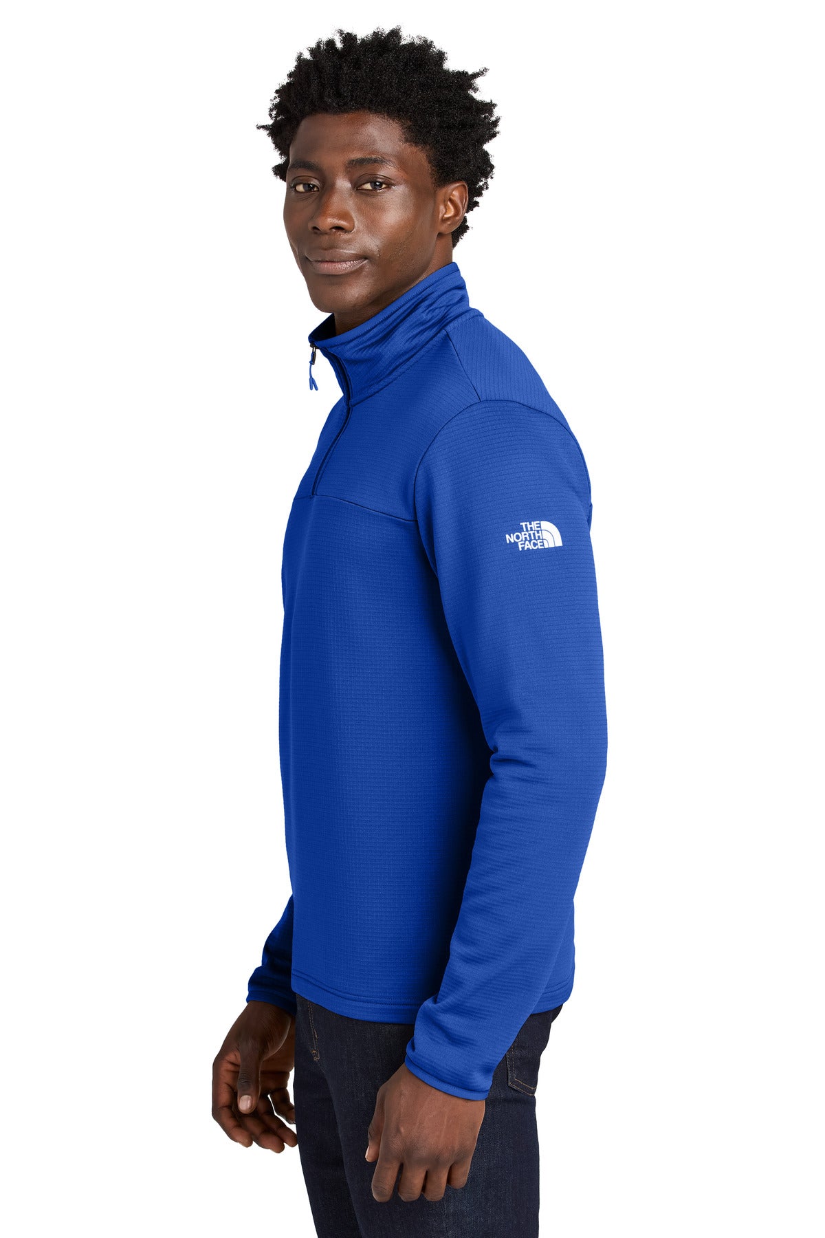TNFBlue The North Face Aim 1/4-Zip Fleece NF0A8ENJ