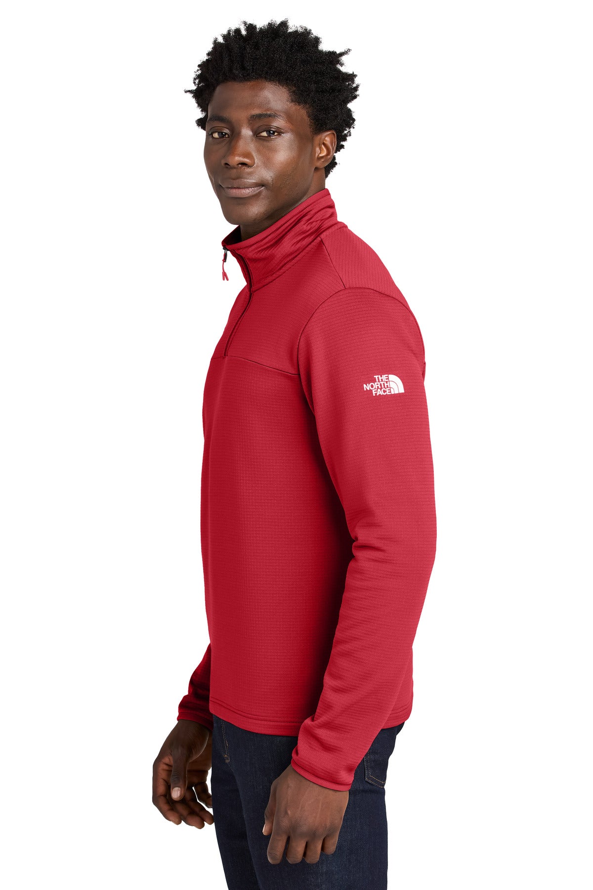 TNFRed The North Face Aim 1/4-Zip Fleece NF0A8ENJ