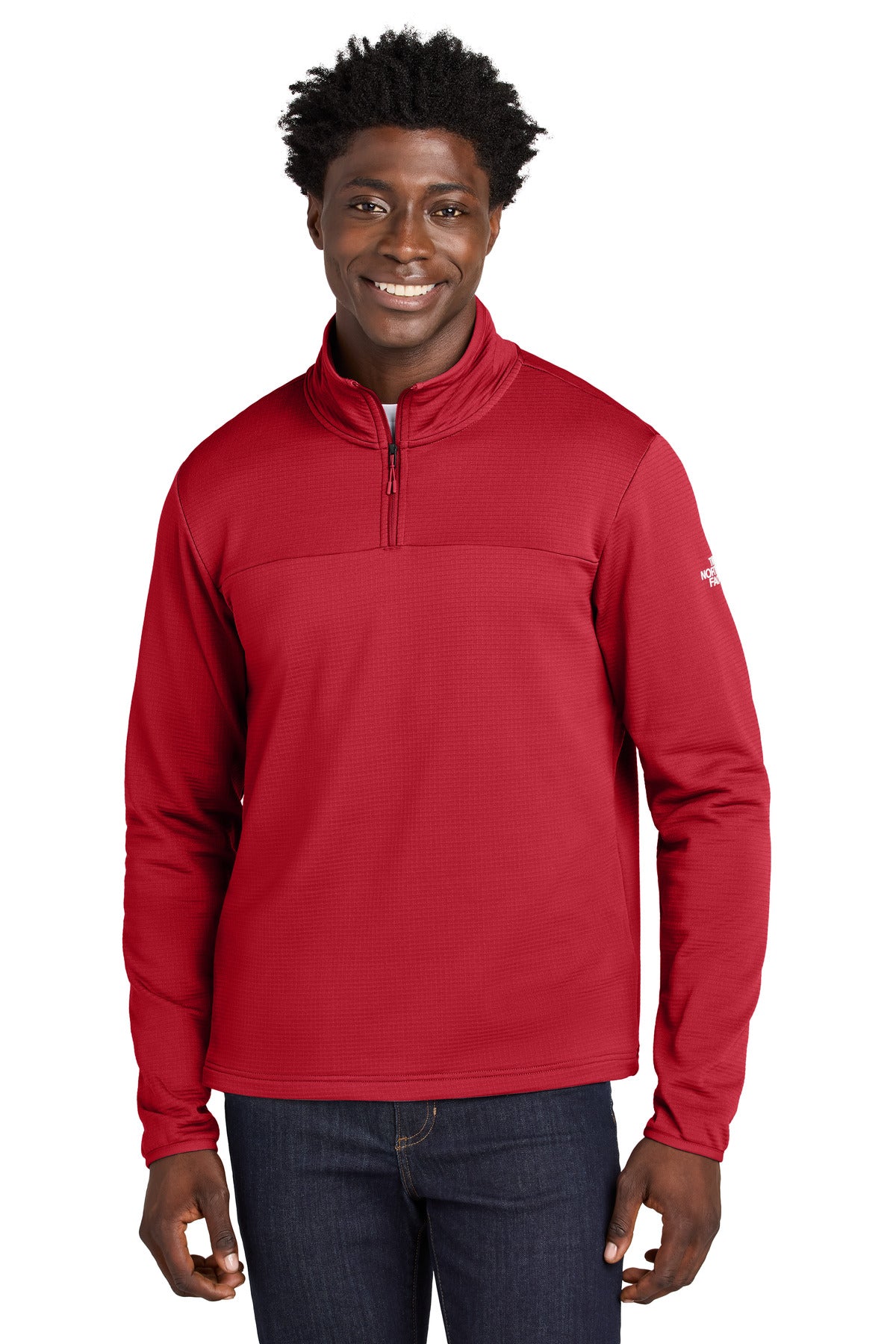 TNFRed The North Face Aim 1/4-Zip Fleece NF0A8ENJ