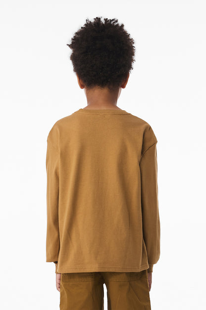 Toast BELLA+CANVAS Youth 6-Ounce Heavyweight Long Sleeve Tee BC3511Y