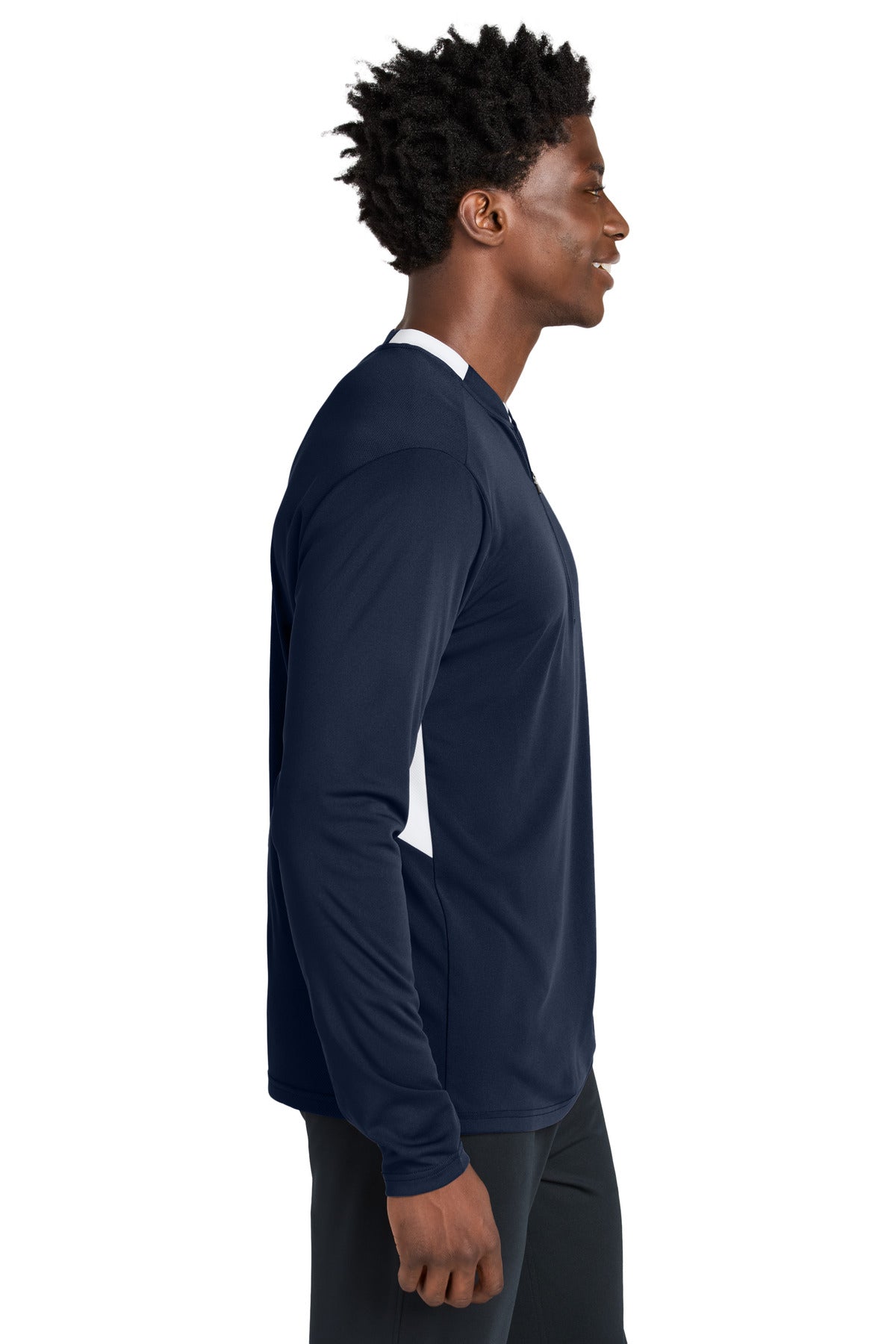 TrNv/White Sport-Tek Club 1/4-Zip Pullover ST443