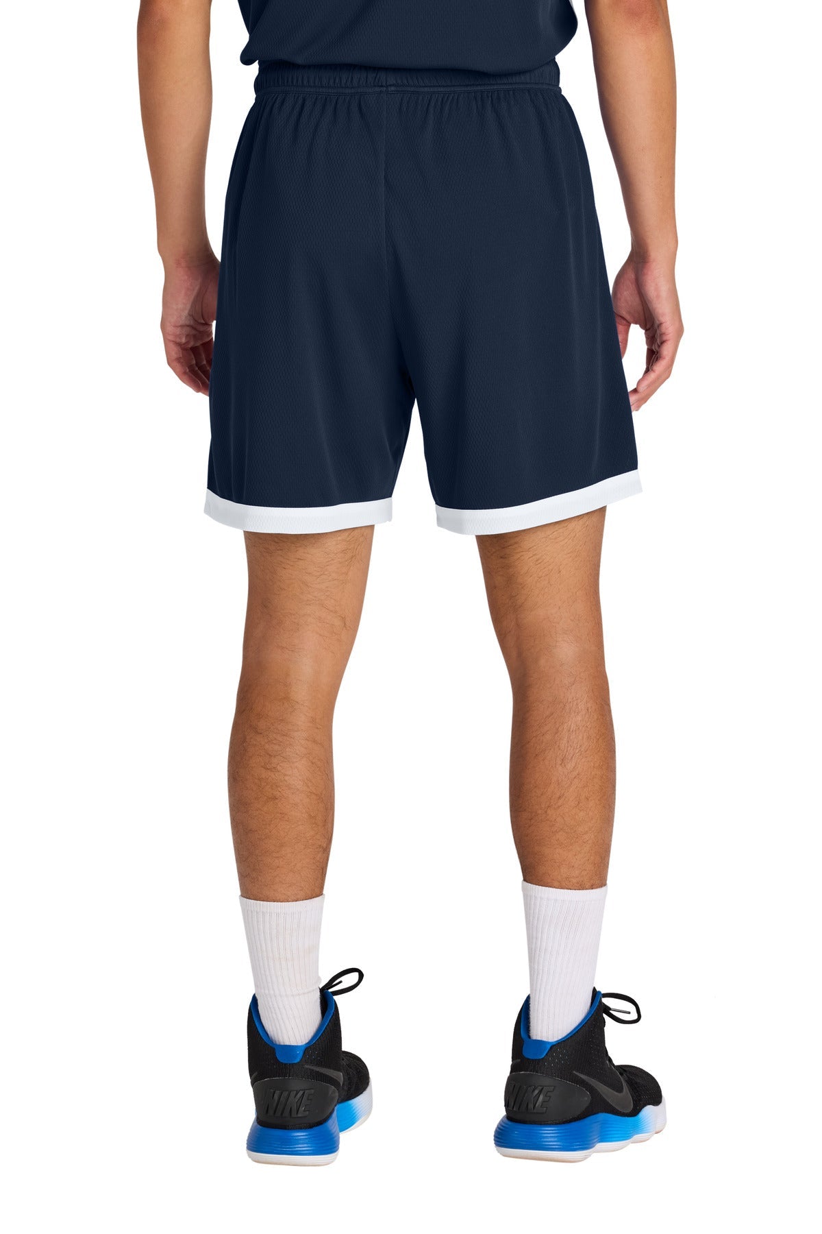 TrNv/White Sport-Tek Rival Basketball 7"Short ST901