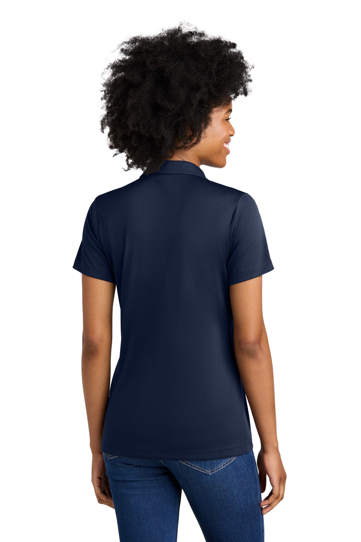 TrNv/White Sport-Tek Women's Competitor United Polo LST104