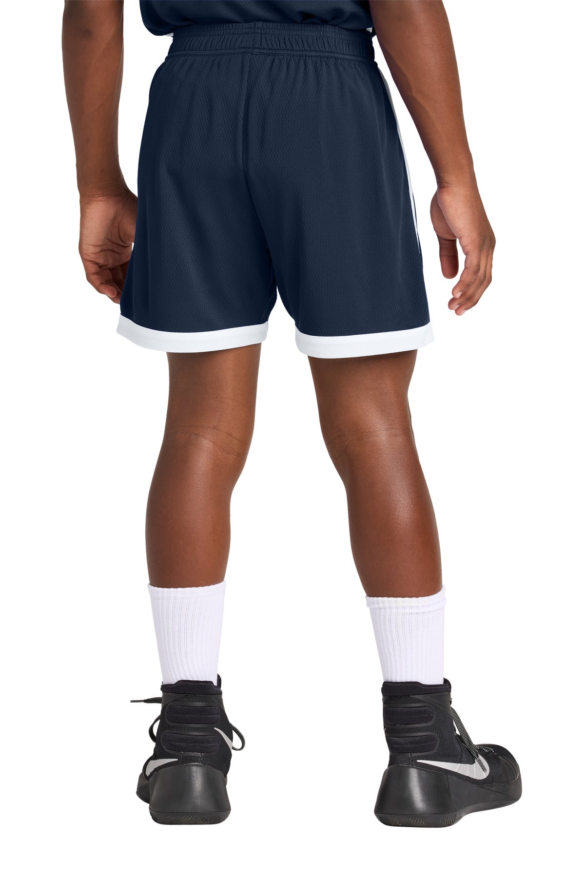 TrNv/White Sport-Tek Youth Rival Basketball 5" Short YST901