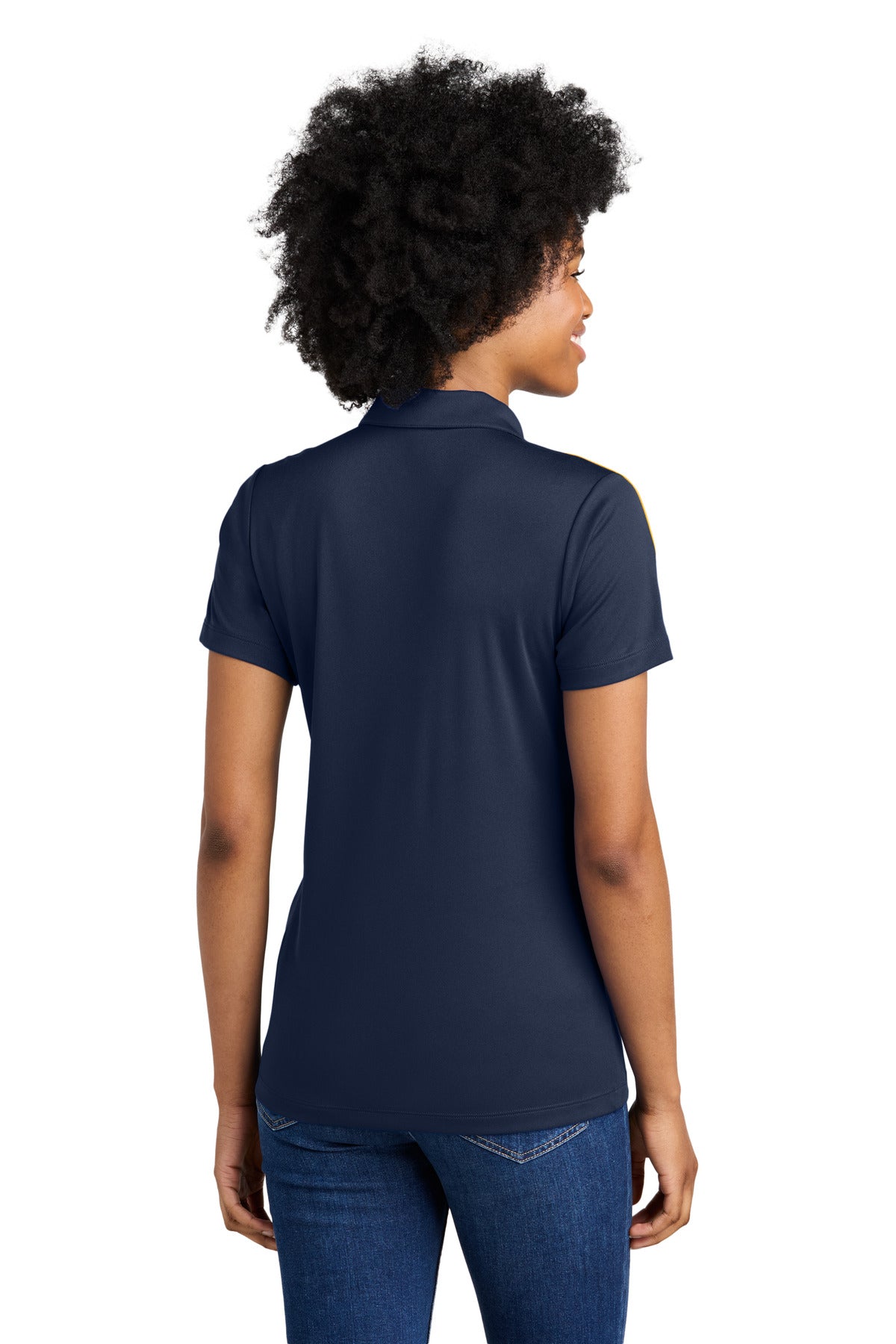 TrNvy/Gold Sport-Tek Women's Competitor United Polo LST104