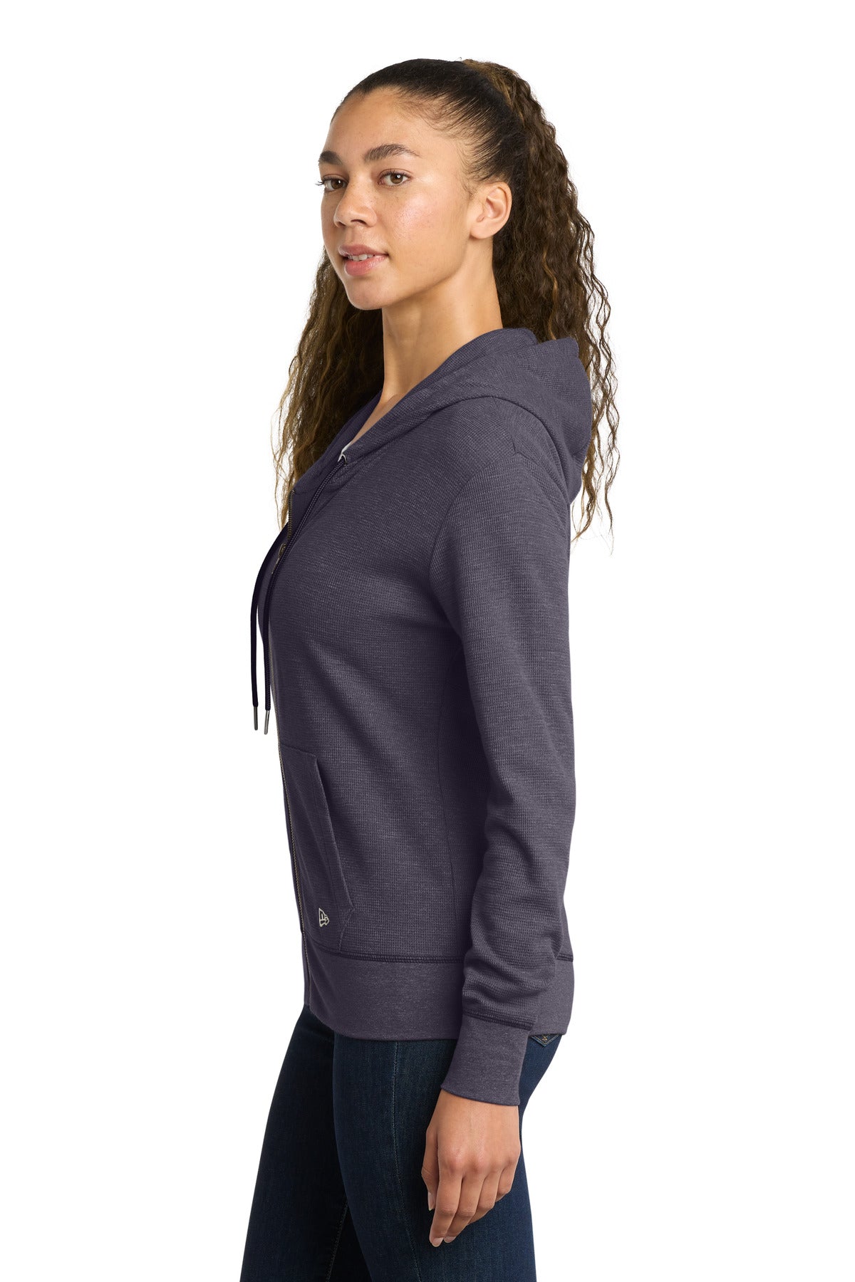 TrNvyHthr New Era Women's Thermal Full-Zip Hoodie LNEA141