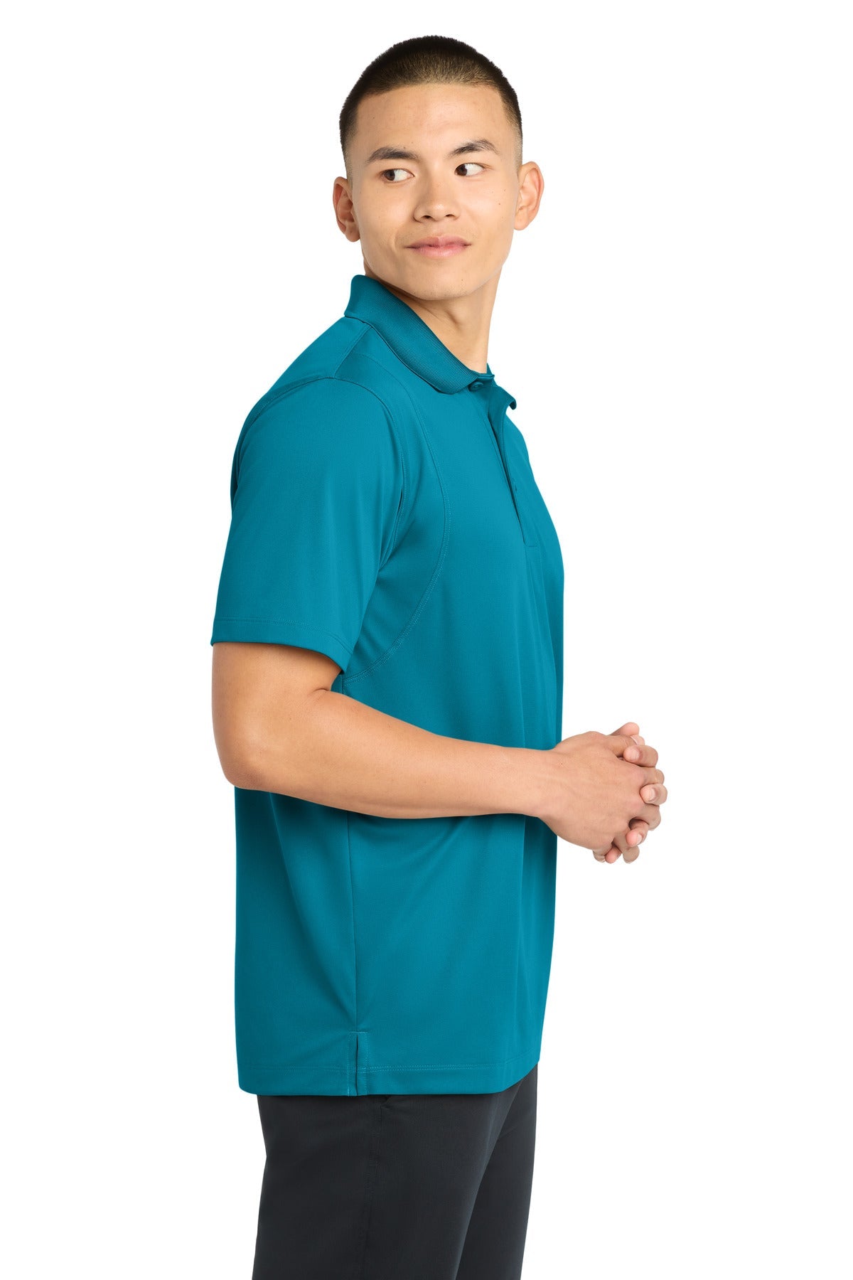 Tropic Blue Sport-Tek Micropique Sport-Wick Polo. ST650