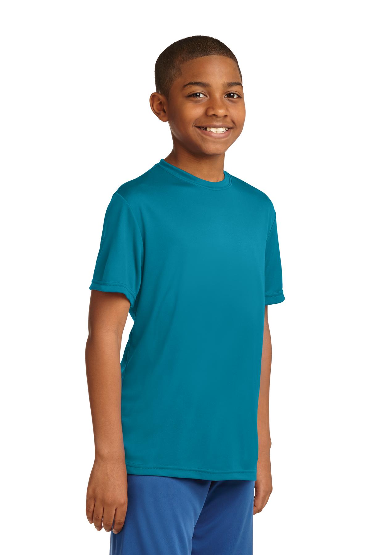 Tropic Blue Sport-Tek Youth PosiCharge Competitor Tee. YST350