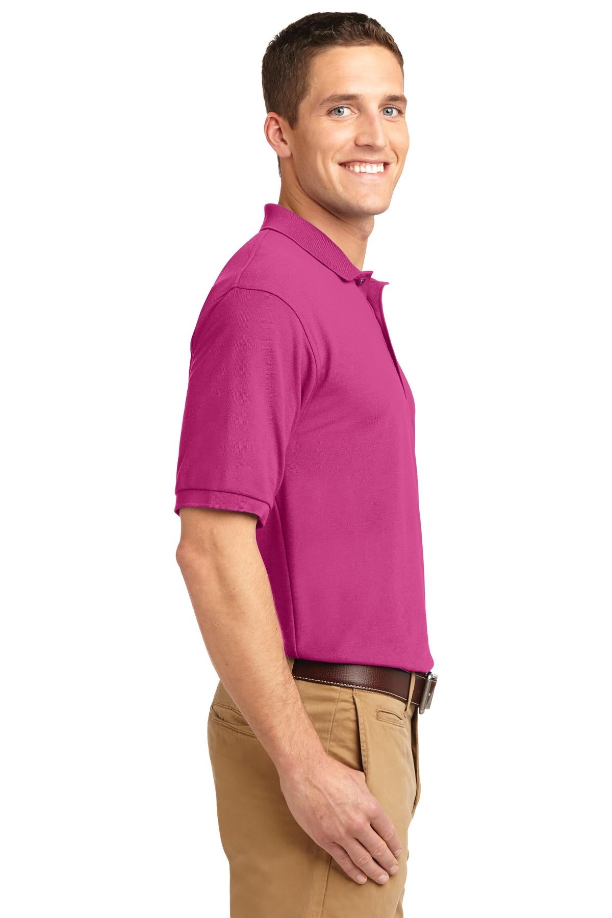 Tropical Pink Port Authority Extended Size Silk Touch Polo K500ES