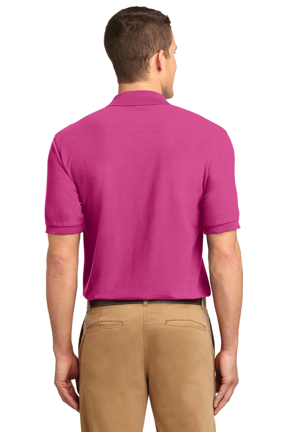 Tropical Pink Port Authority Extended Size Silk Touch Polo K500ES