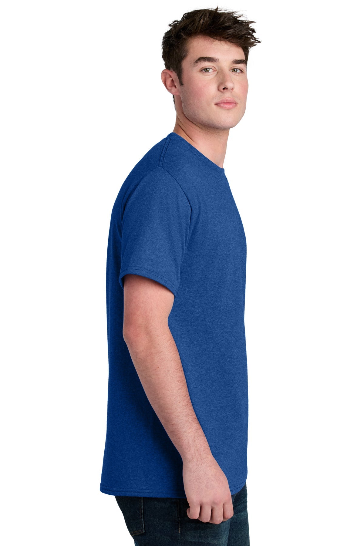 TRoyHthr Port & Co Core Blend Recycled Tee PC01