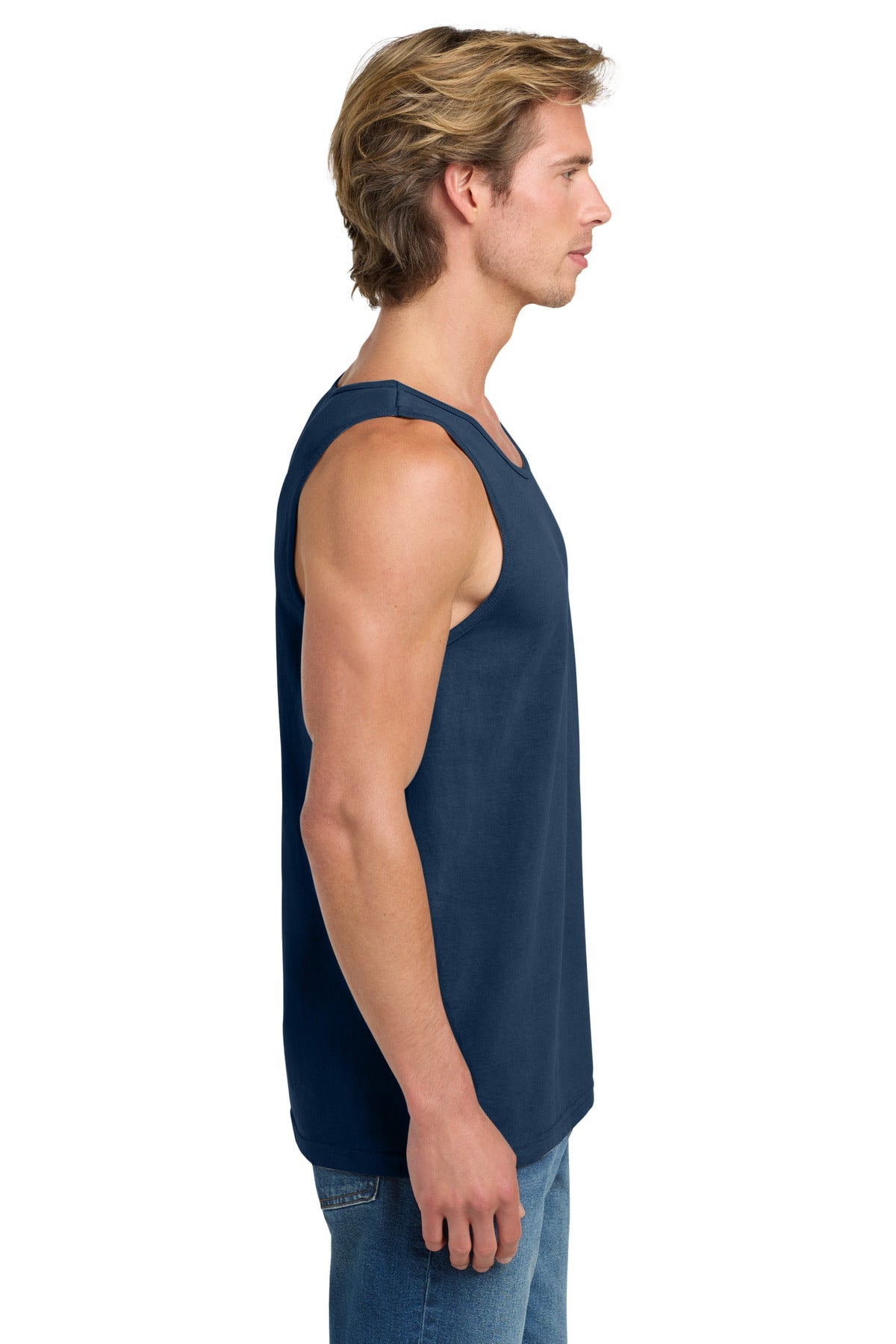 True Navy COMFORT COLORS Heavyweight Ring Spun Tank Top. 9360
