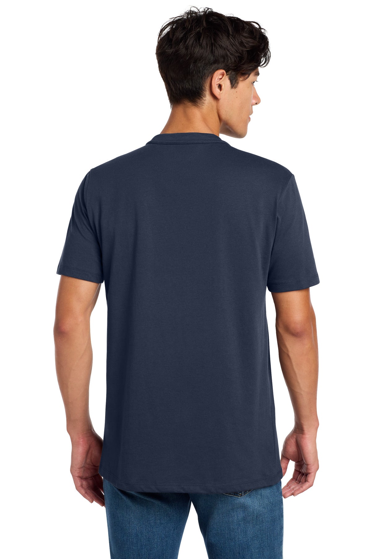 True Navy New Era Heritage Blend Crew Tee. NEA100