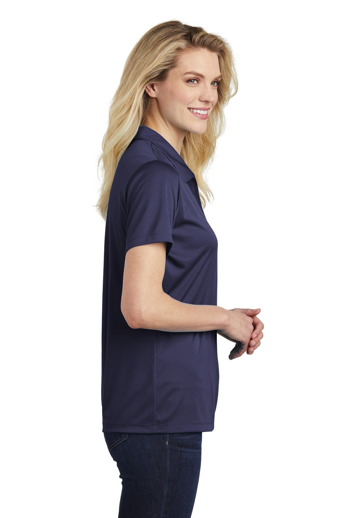True Navy Sport-Tek Women's PosiCharge Competitor Polo. LST550