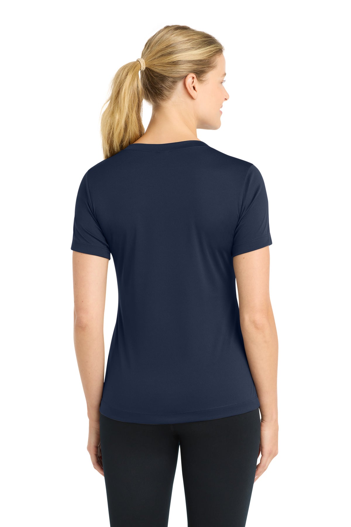 True Navy Sport-Tek Women's PosiCharge Competitor V-Neck Tee. LST353