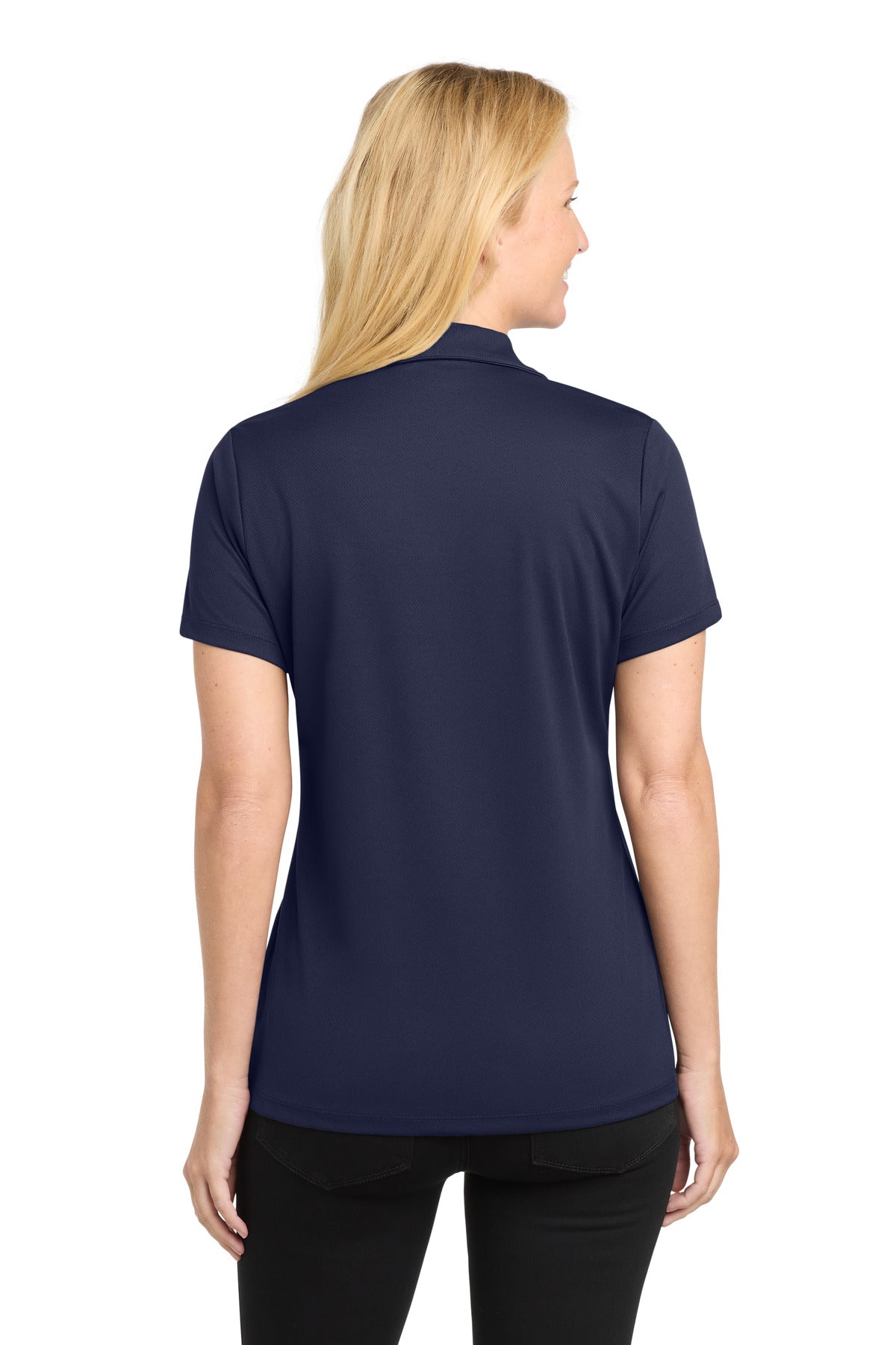 True Navy Sport-Tek Women's PosiCharge RacerMesh Polo. LST640