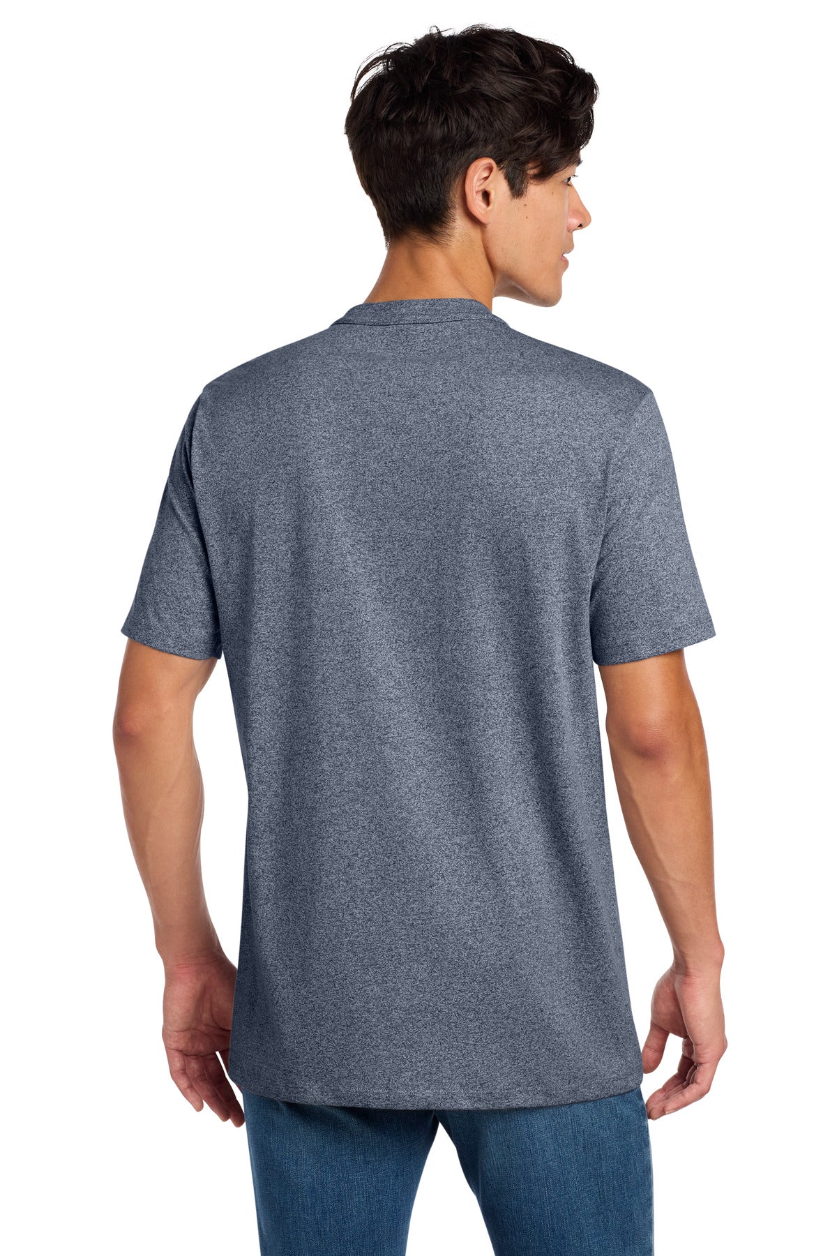 True Navy Twst New Era Heritage Blend Crew Tee. NEA100