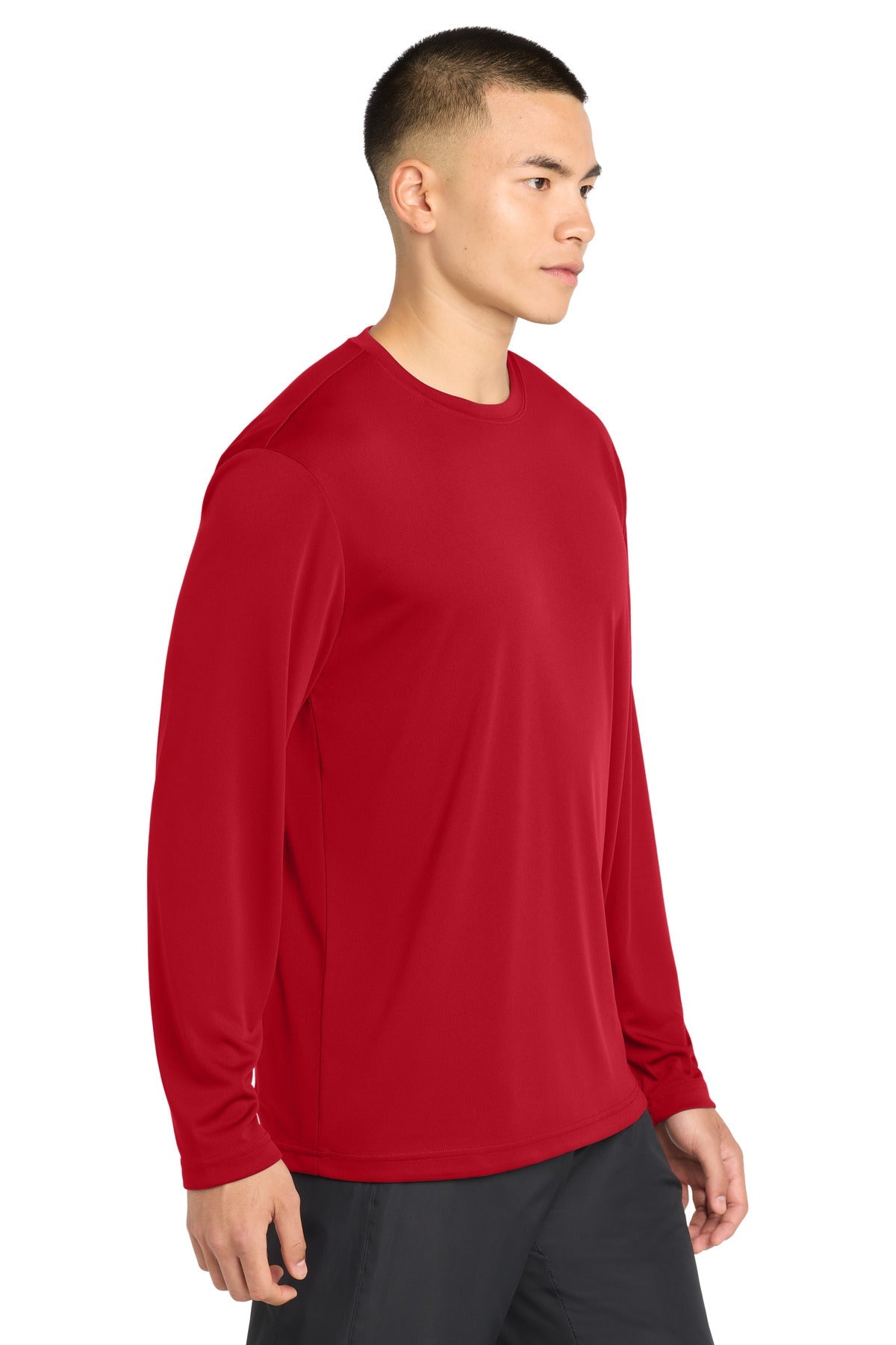 True Red Sport-Tek Long Sleeve PosiCharge Competitor Tee. ST350LS