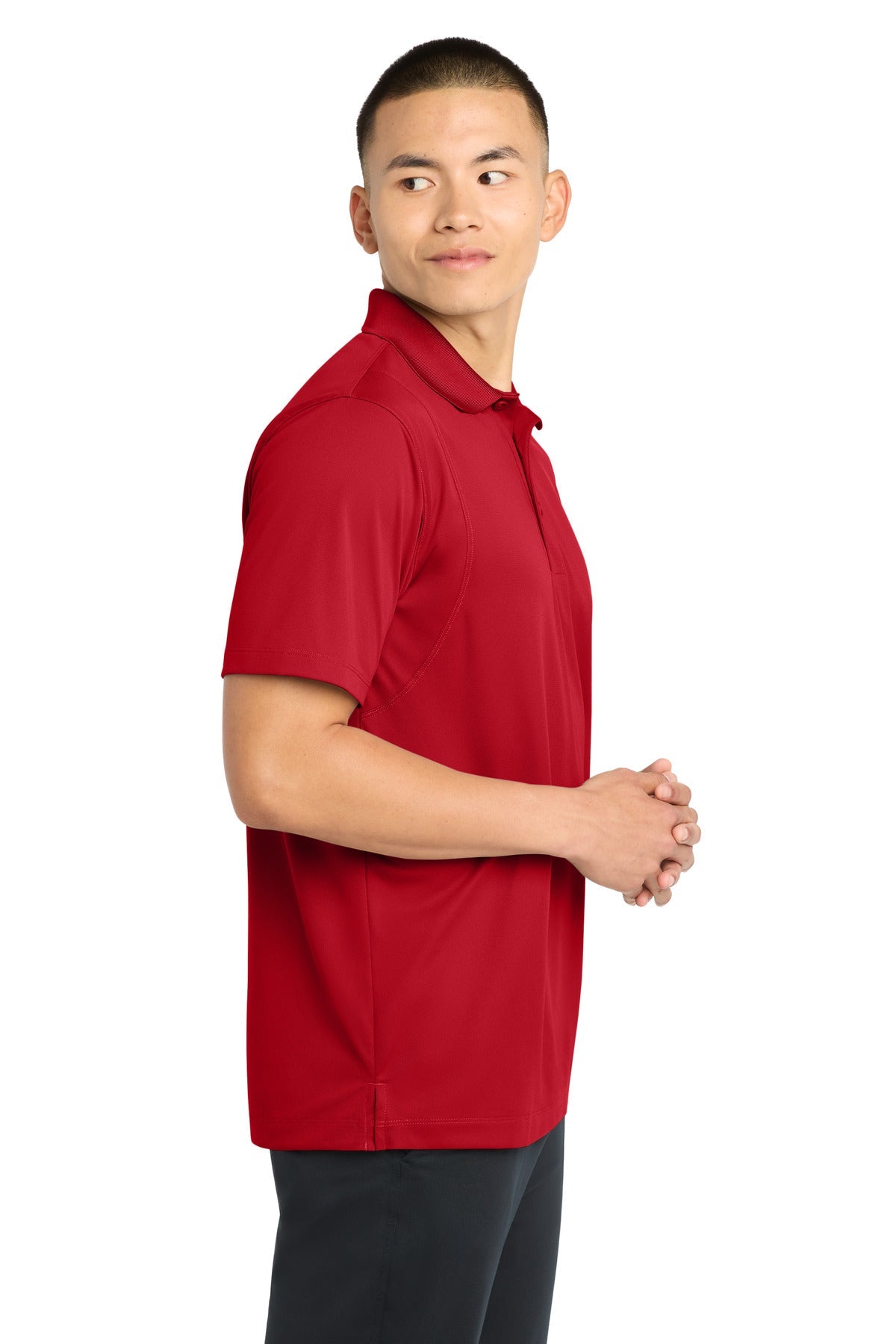 True Red Sport-Tek Micropique Sport-Wick Polo. ST650