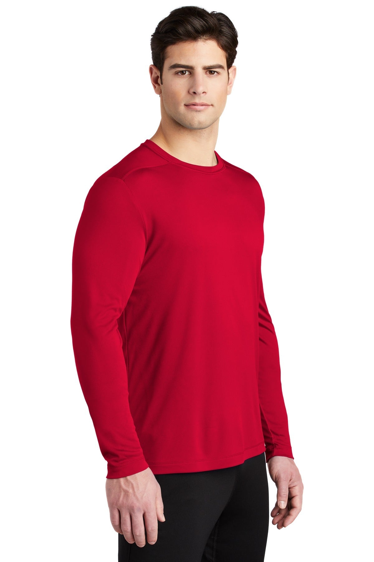 True Red Sport-Tek Posi-UV Pro Long Sleeve Tee. ST420LS