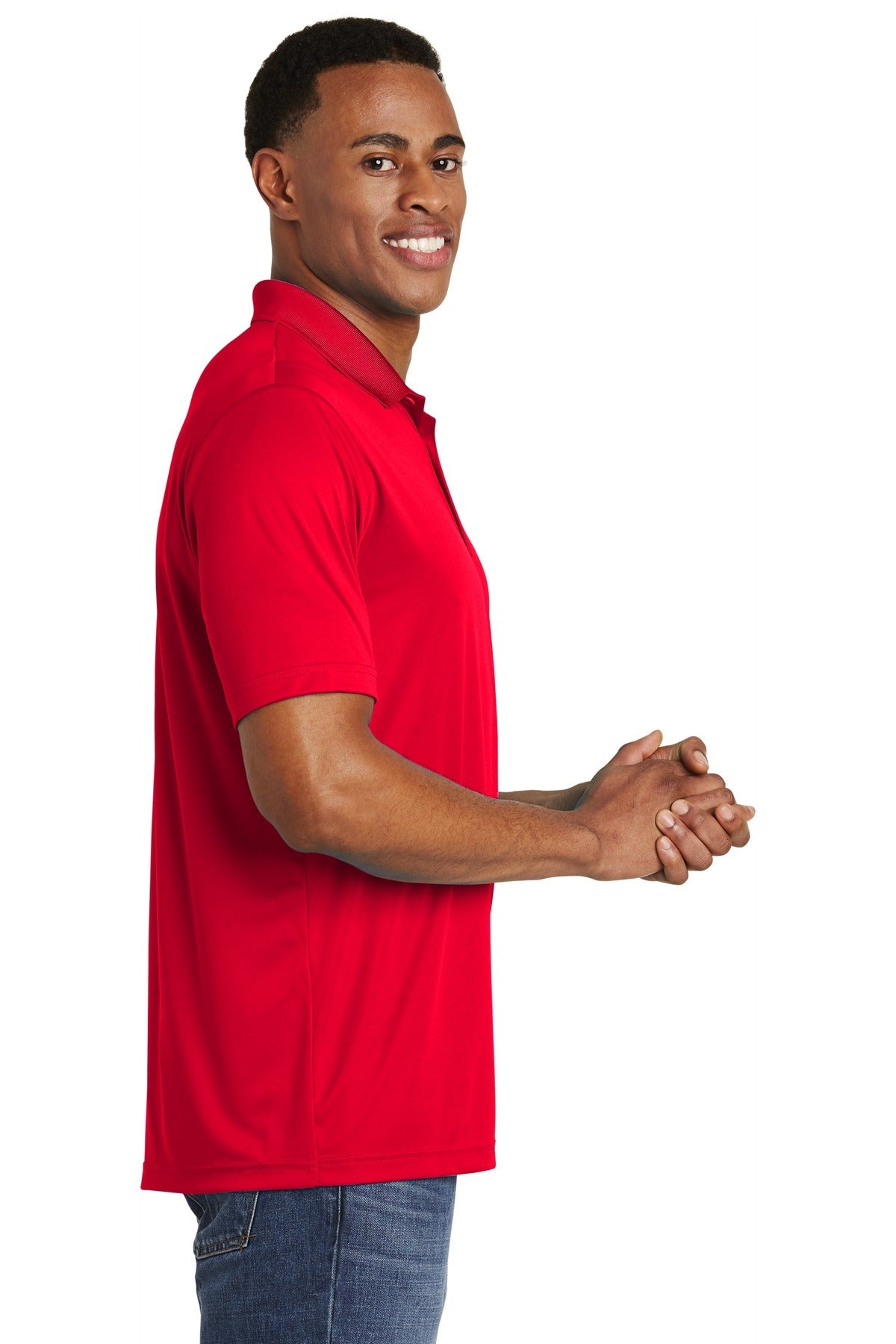 True Red Sport-Tek PosiCharge Competitor Polo. ST550