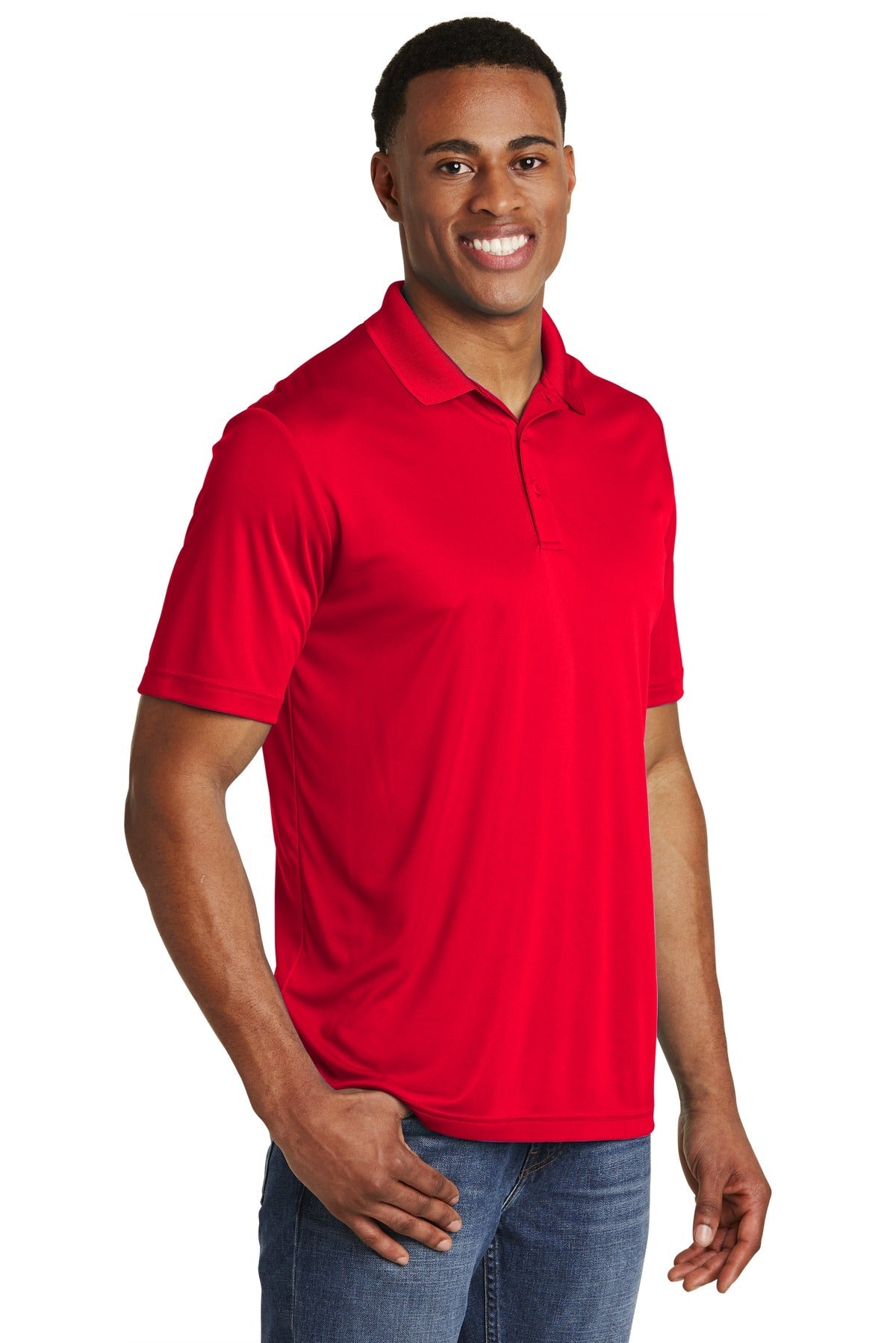 True Red Sport-Tek PosiCharge Competitor Polo. ST550