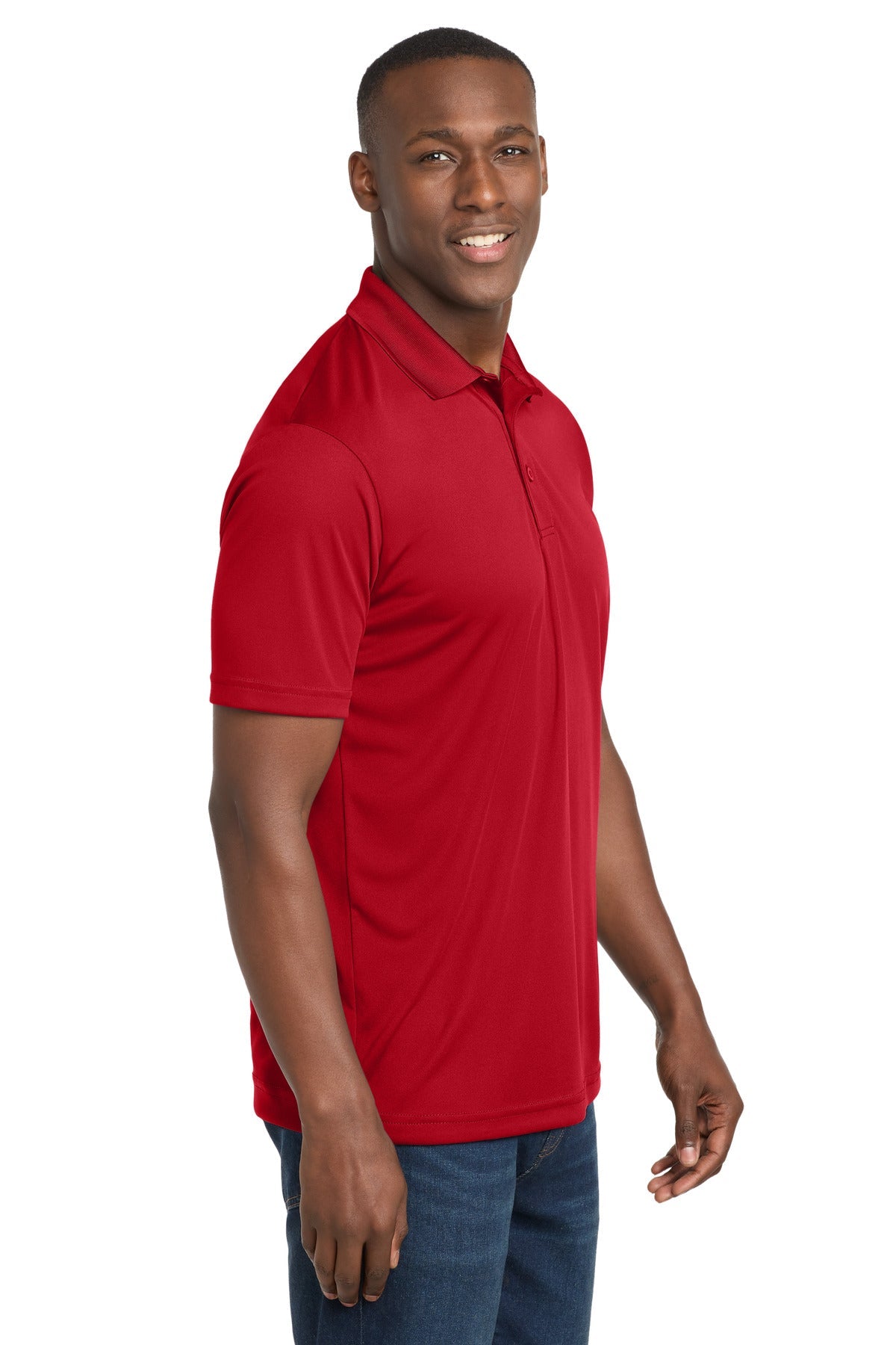 True Red Sport-Tek PosiCharge Competitor Polo. ST550