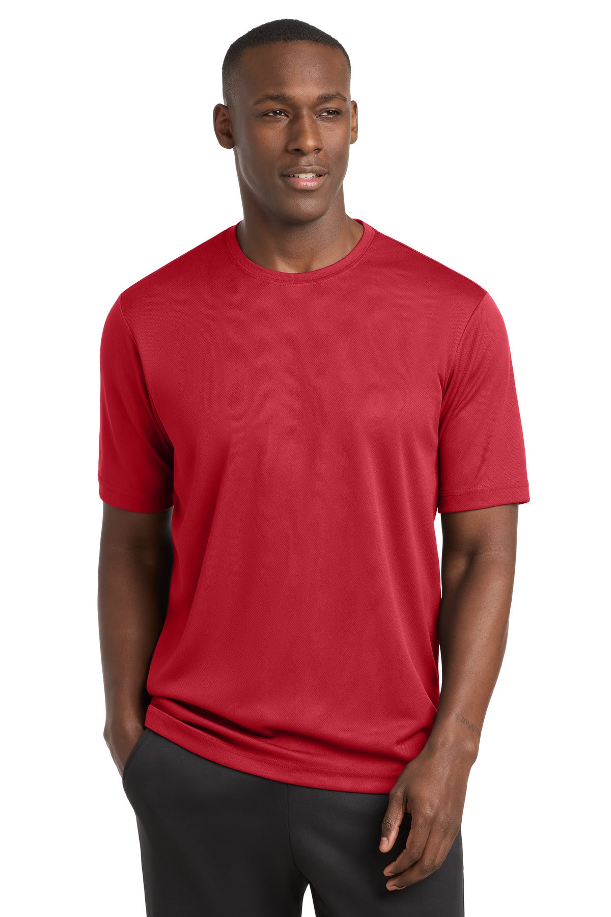 True Red Sport-Tek PosiCharge RacerMesh Tee. ST340