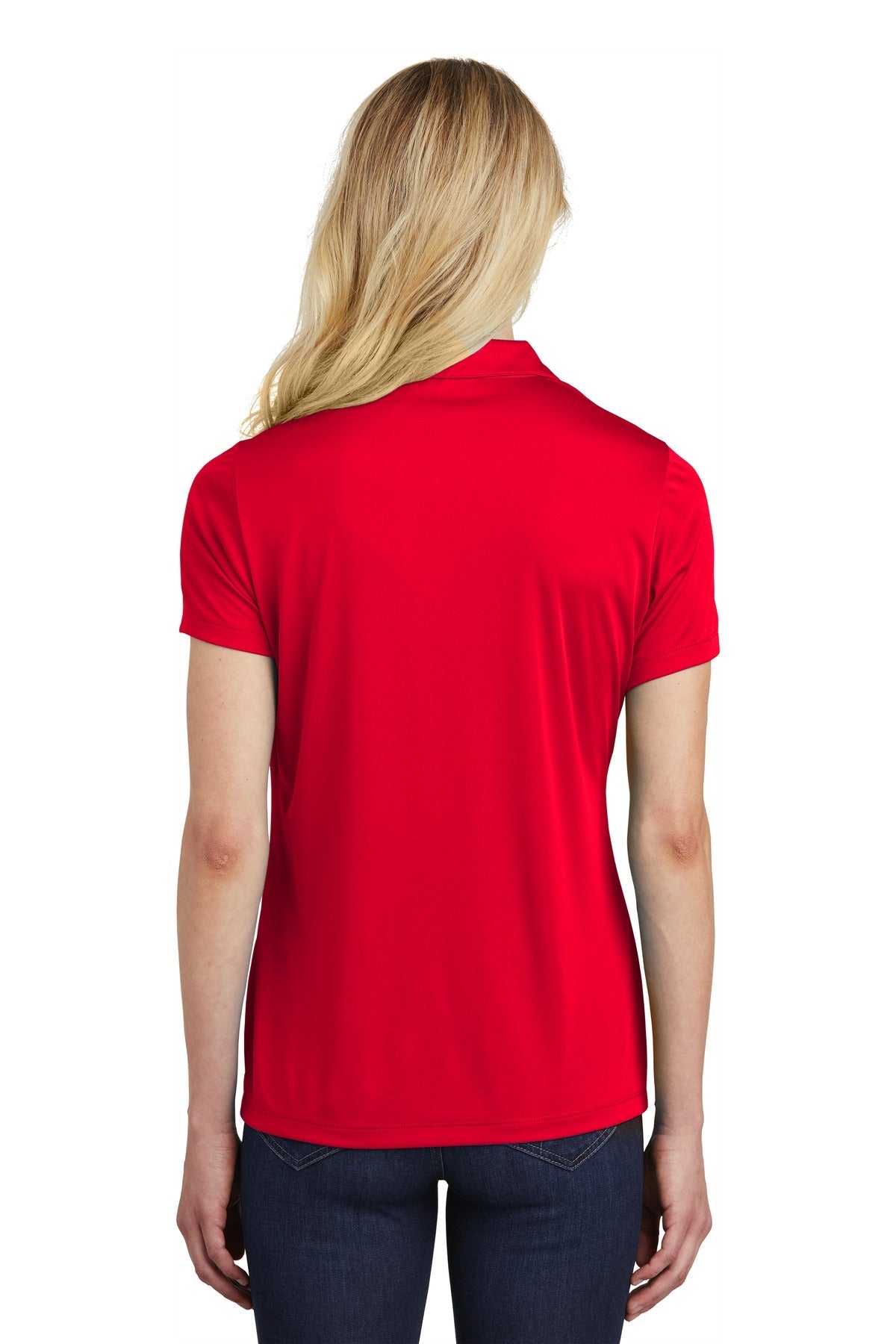 True Red Sport-Tek Women's PosiCharge Competitor Polo. LST550