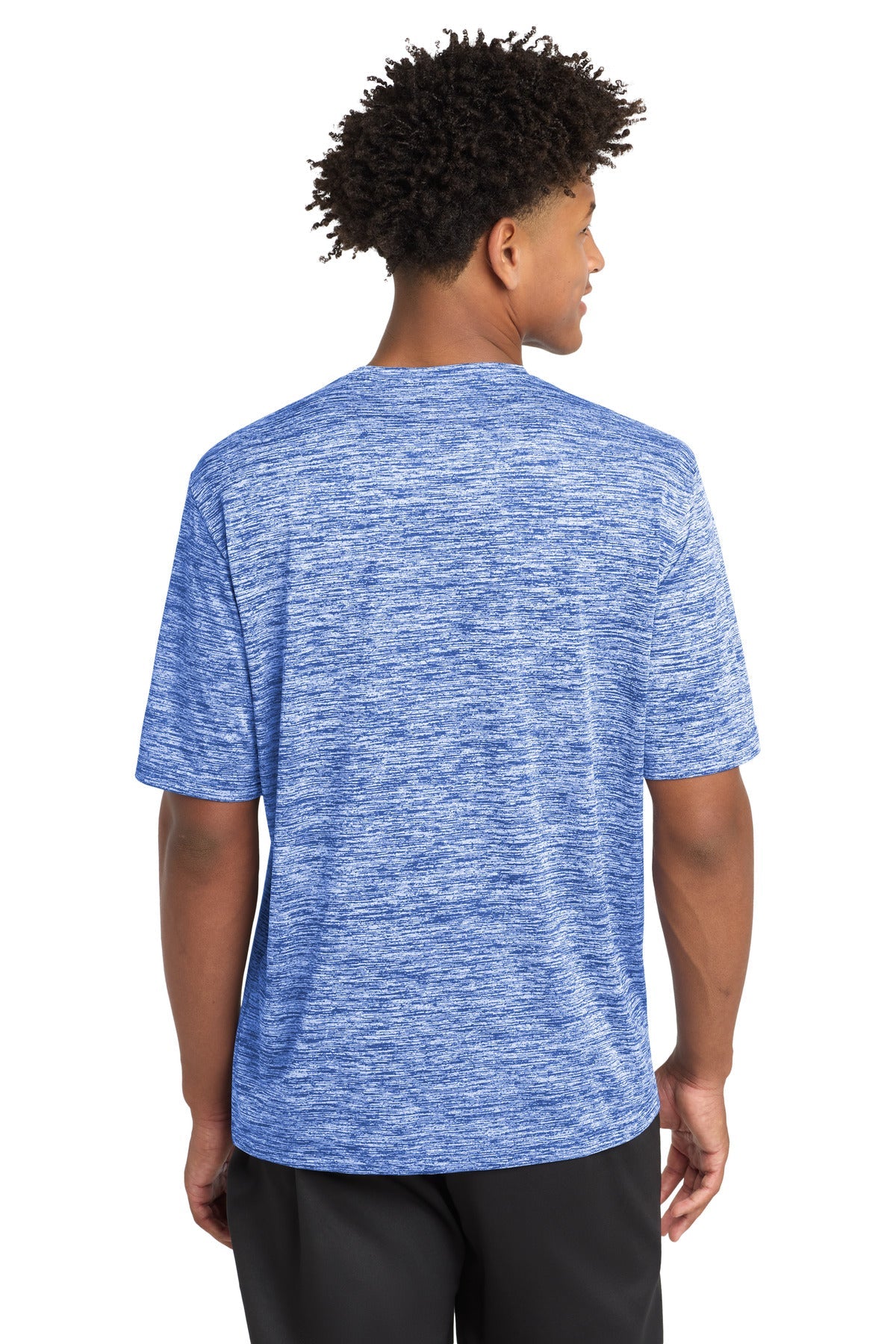 True Royal Ele Sport-Tek PosiCharge Electric Heather Tee. ST390