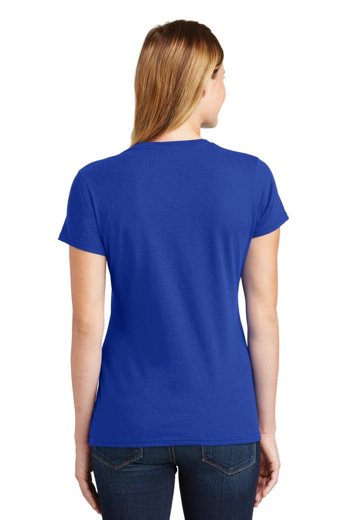 True Royal Port & Co Women's Fan Favorite Tee. LPC450