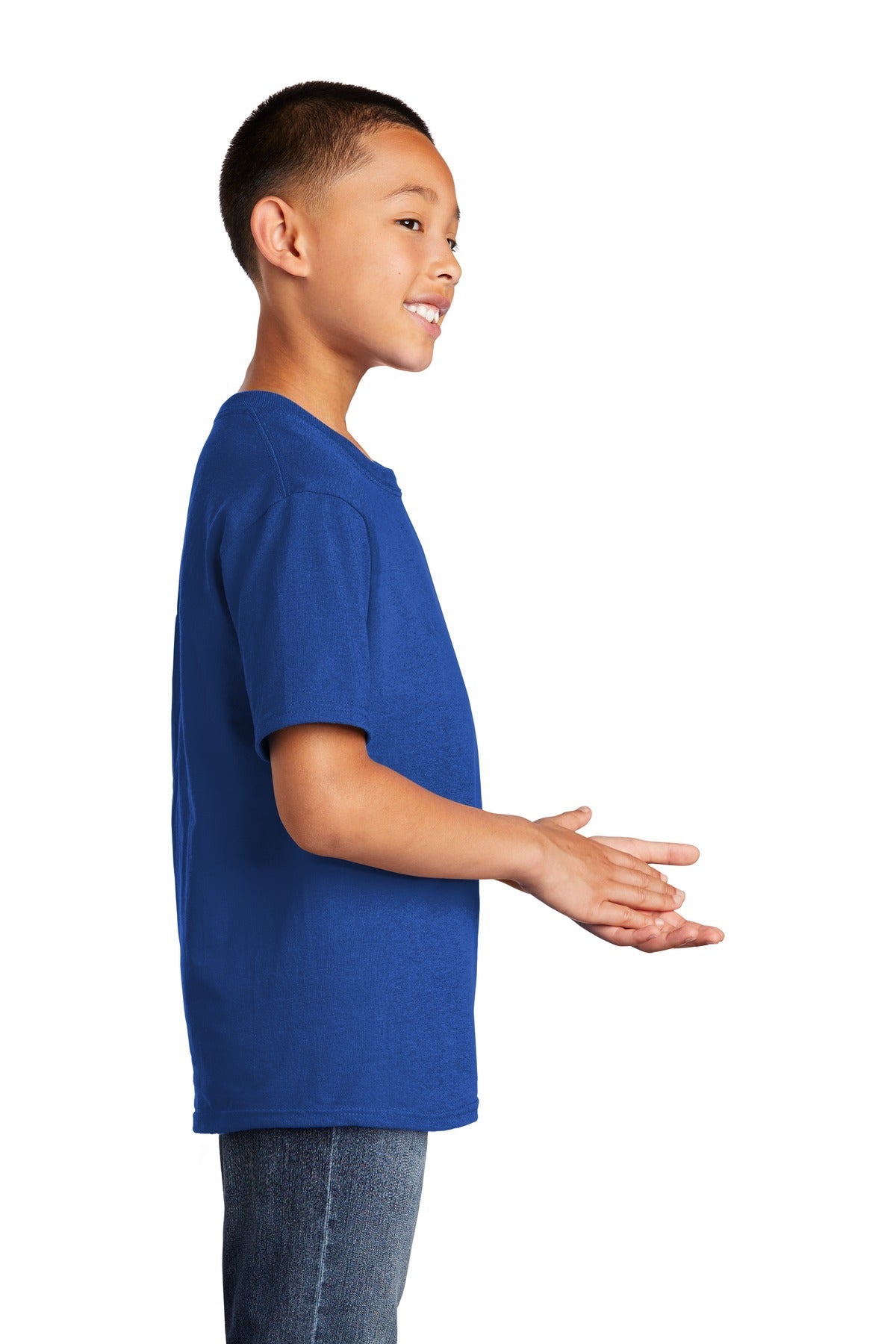 True Royal Port & Co Youth Core Cotton Tee. PC54Y